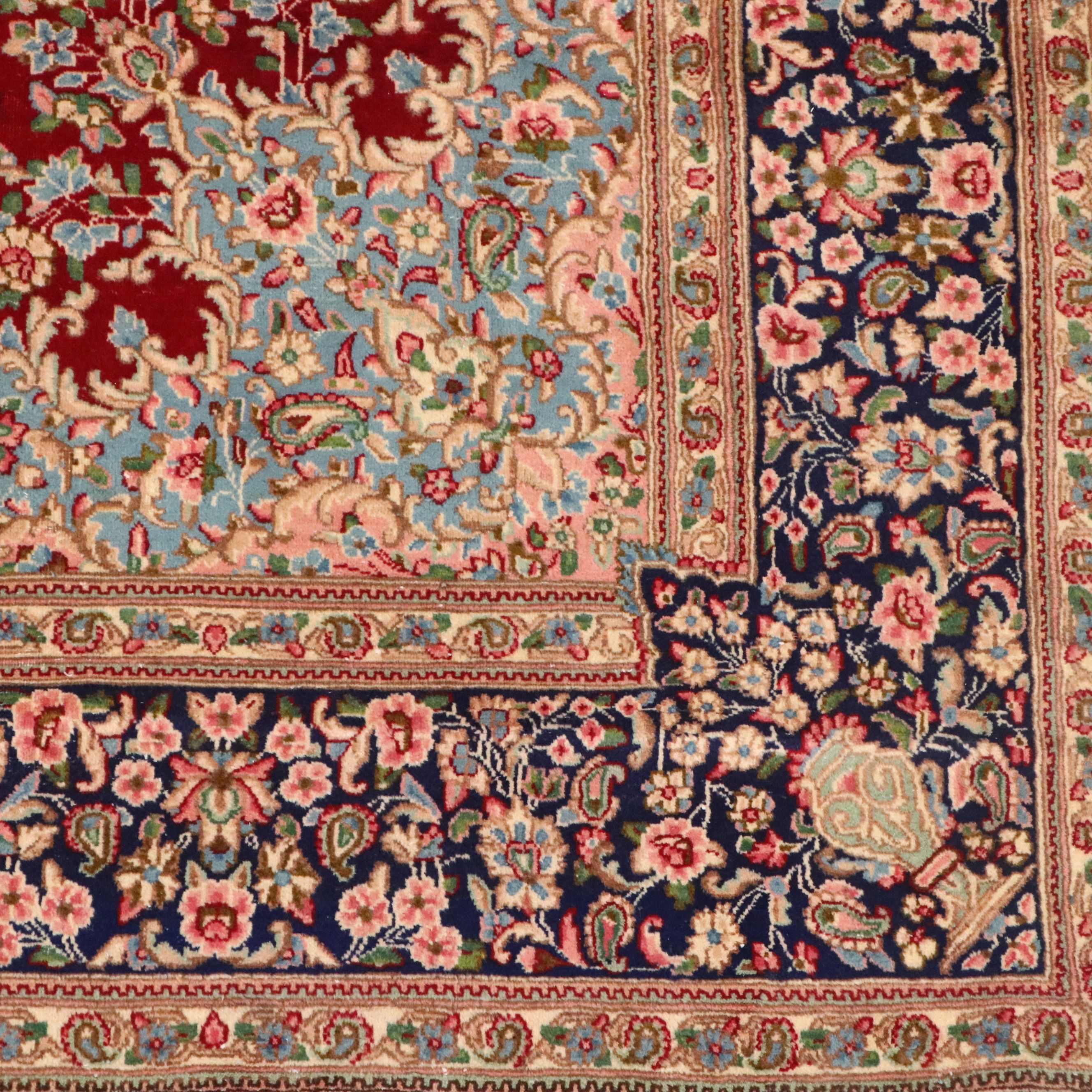 6'10 x 9'6 Hand-Knotted Persian Kerman Area Rug