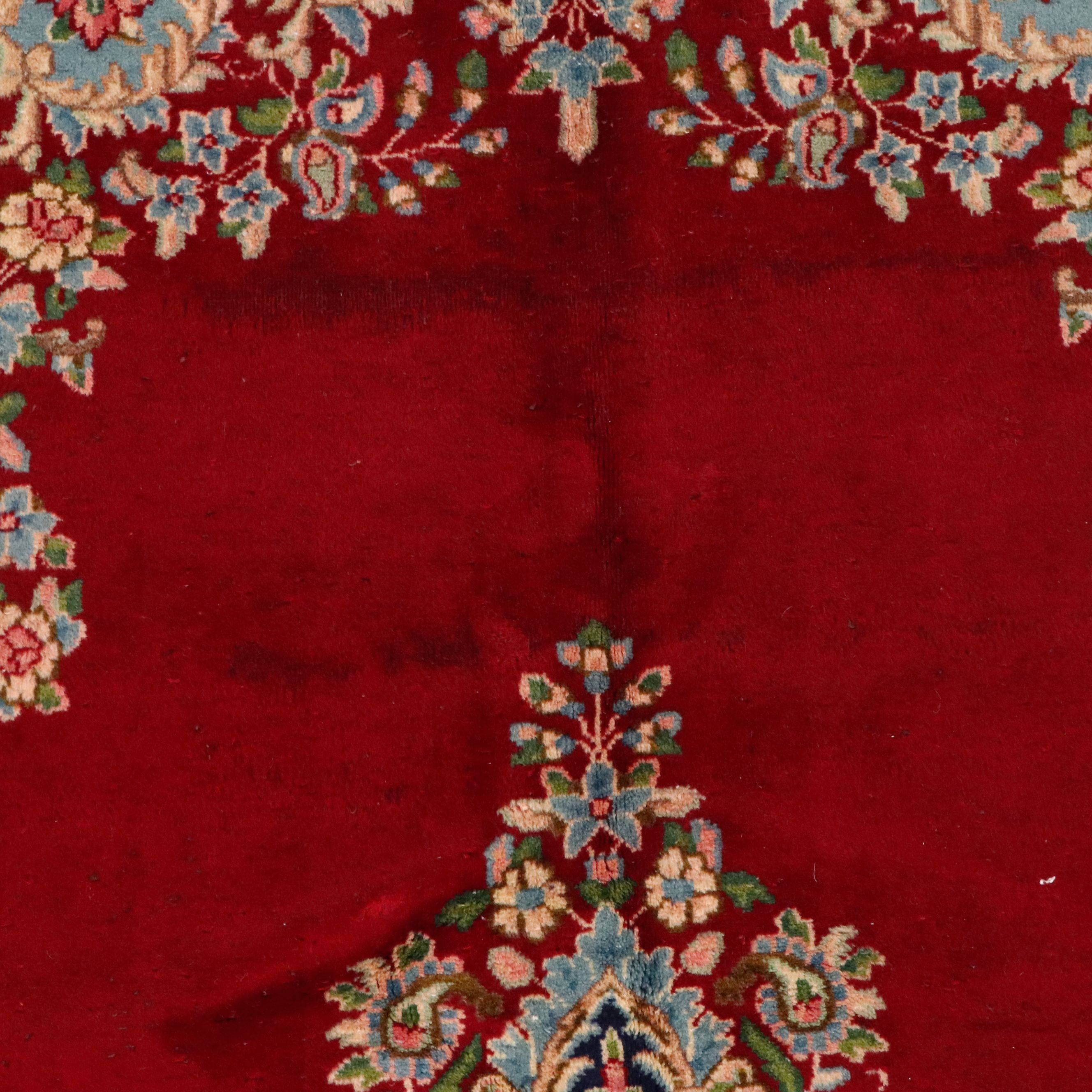 6'10 x 9'6 Hand-Knotted Persian Kerman Area Rug