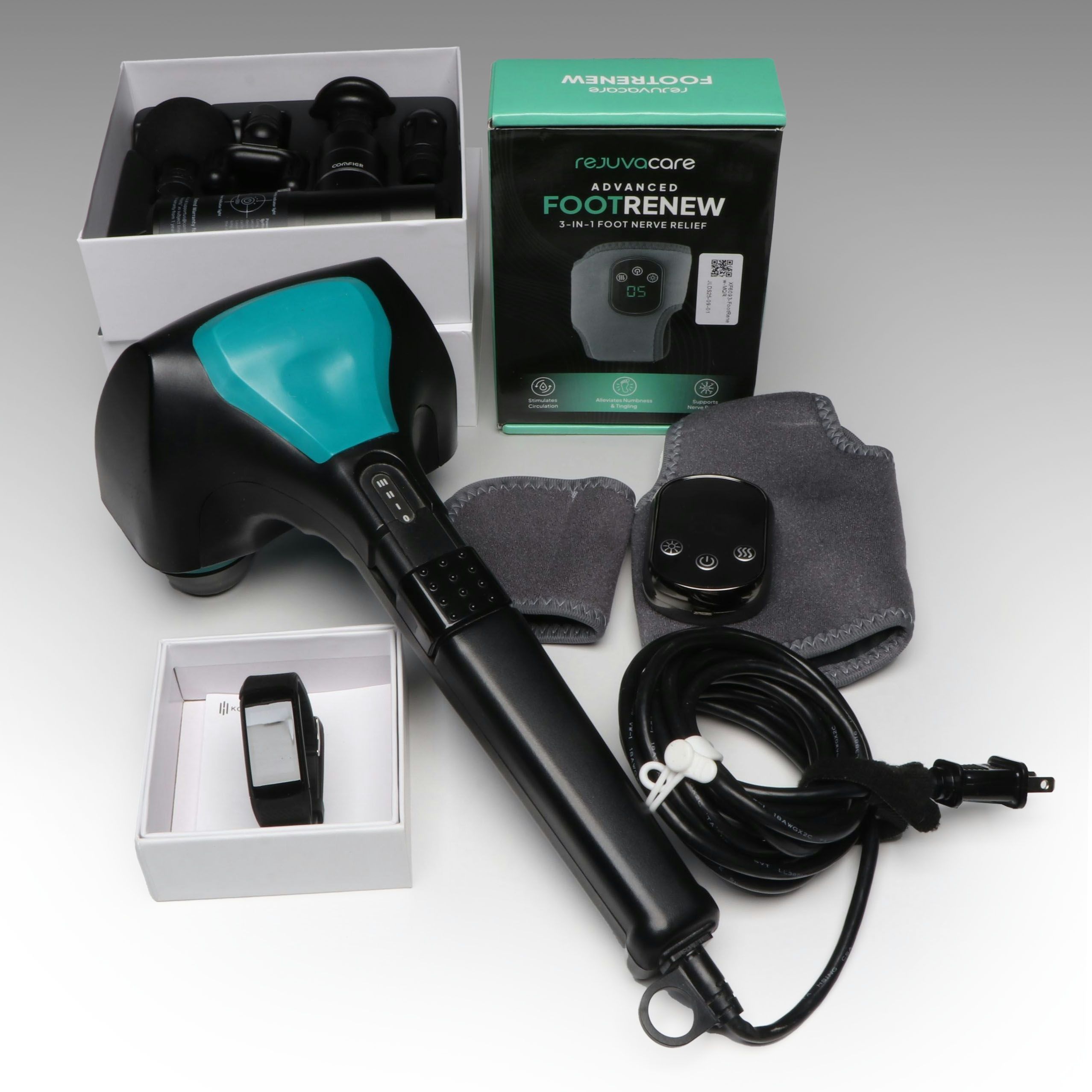 Koretrak Fitness Tracker with Massage Guns and Foot Massager