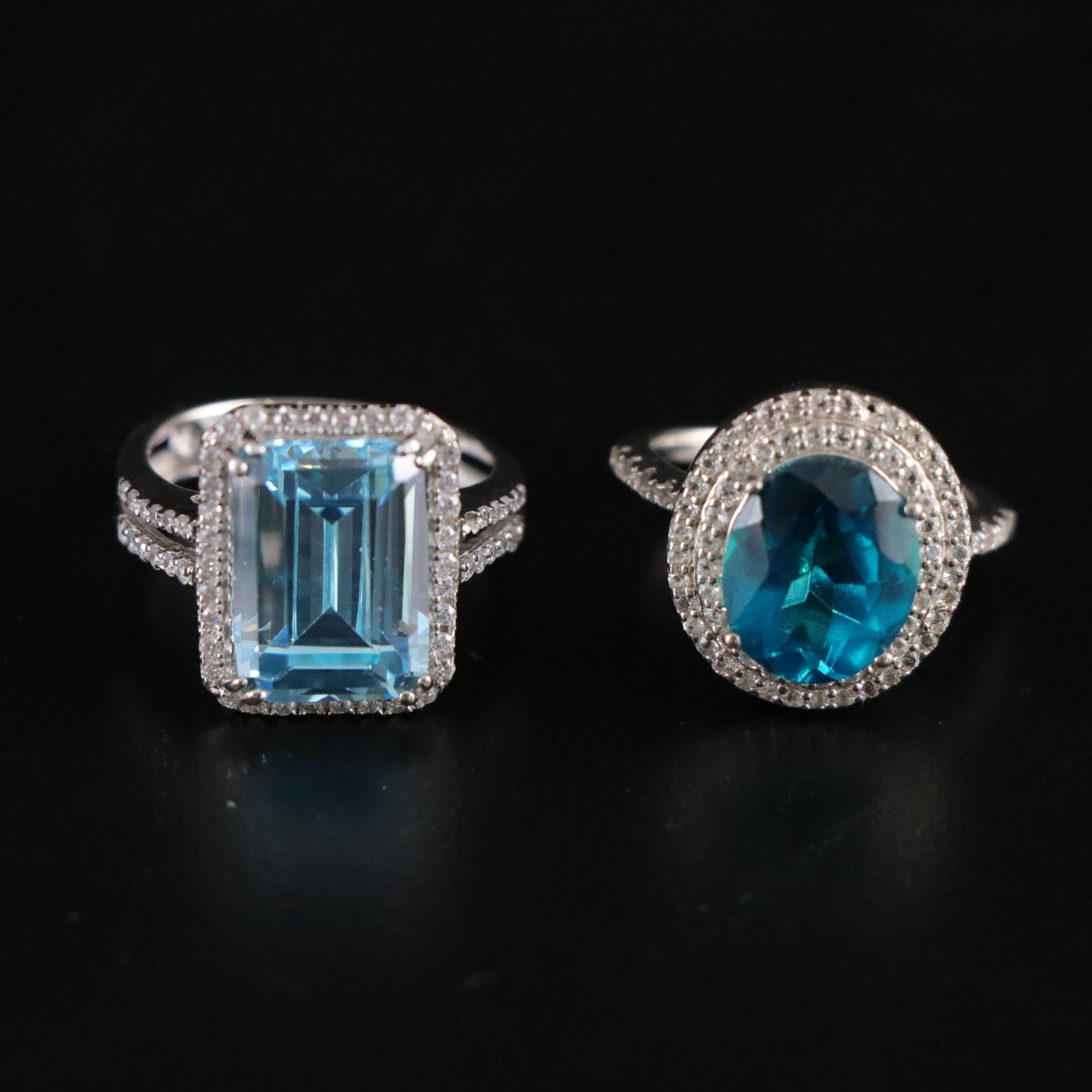 14 Assorted Sterling Silver Rings and Necklaces