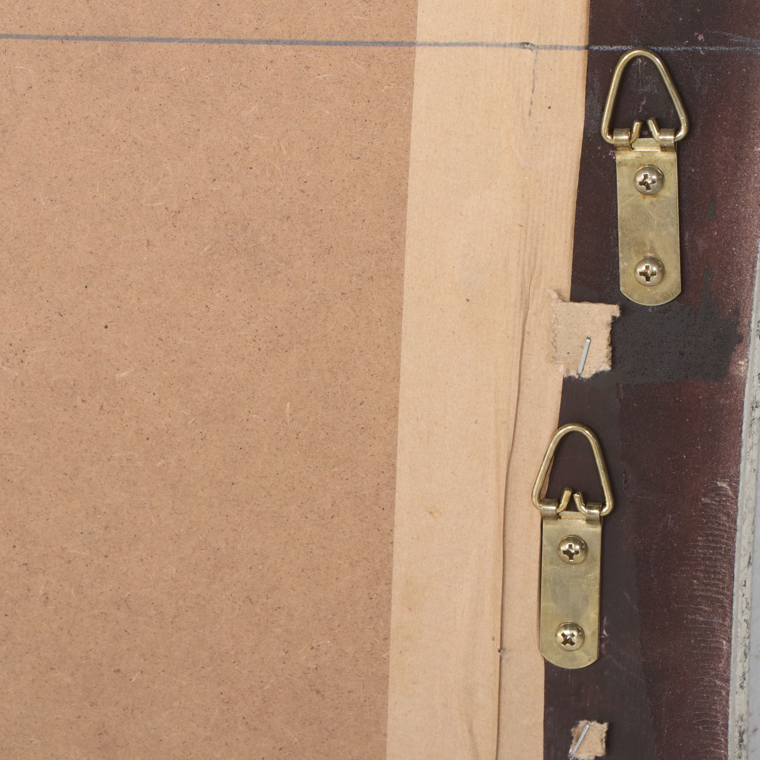 Distressed Silver Finished Hour Glass Mirror