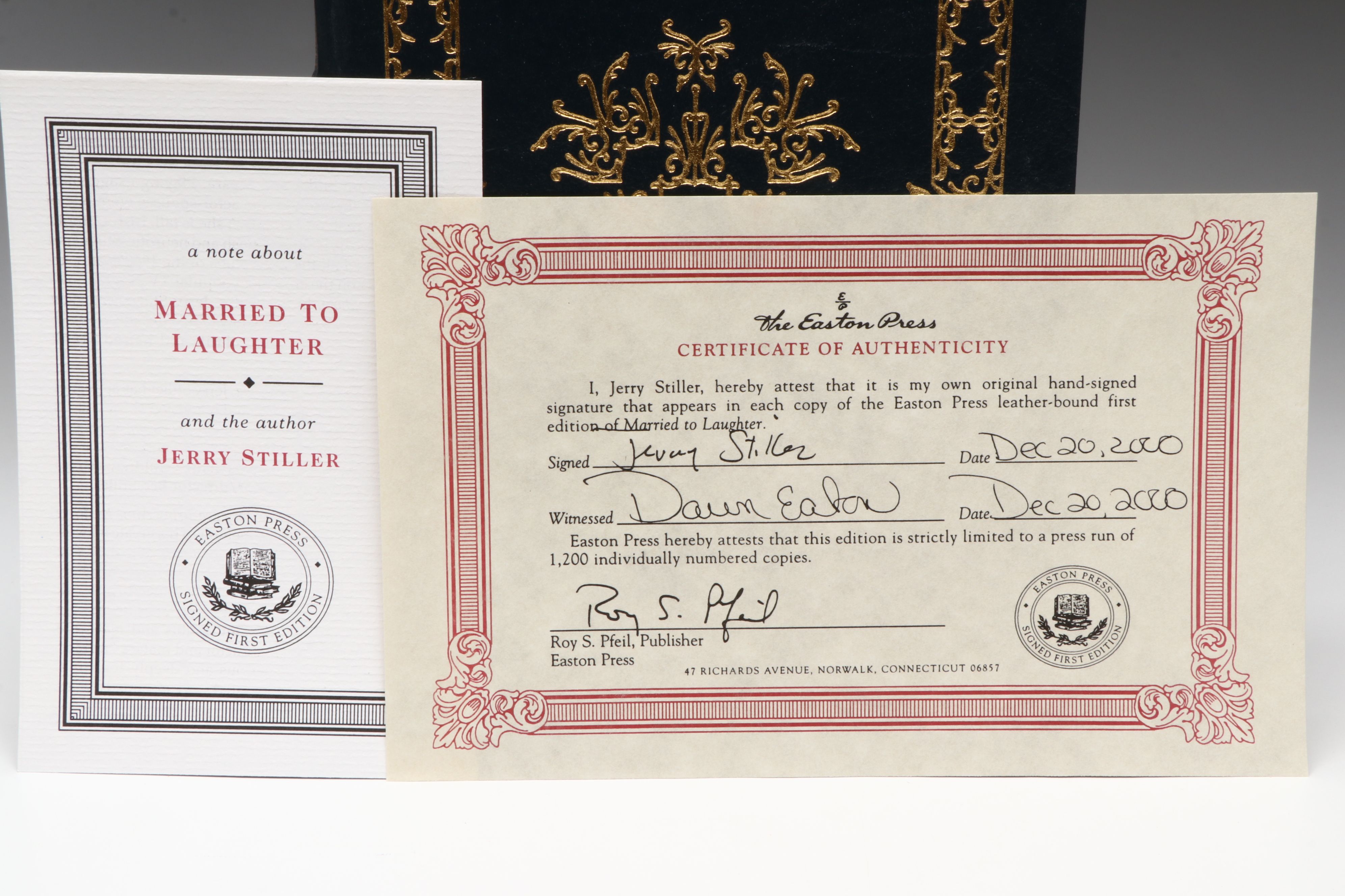 Easton Press Signed First Edition Books Featuring "Married to Laughter"
