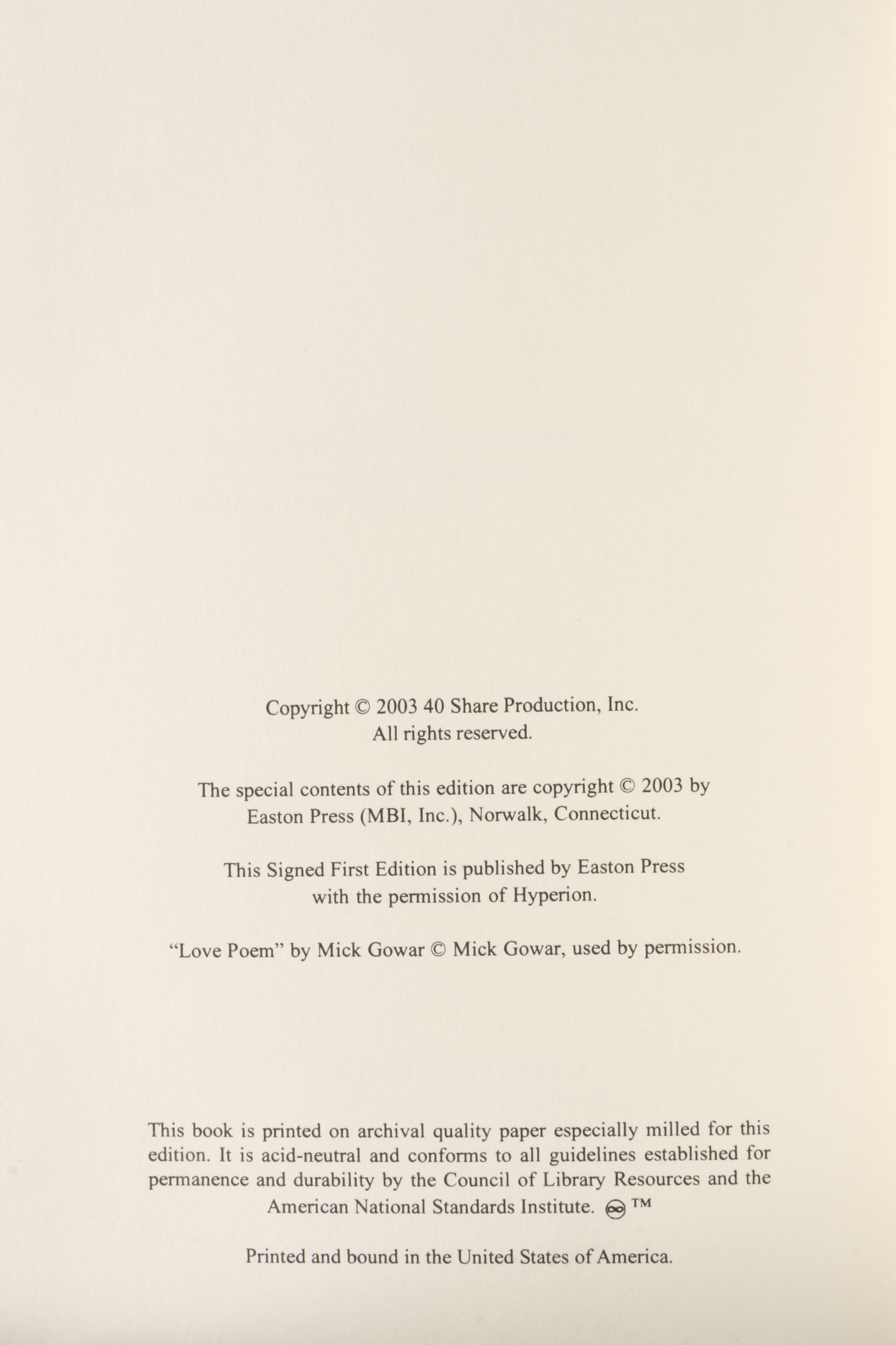 Easton Press Signed First Edition Books Featuring "Married to Laughter"