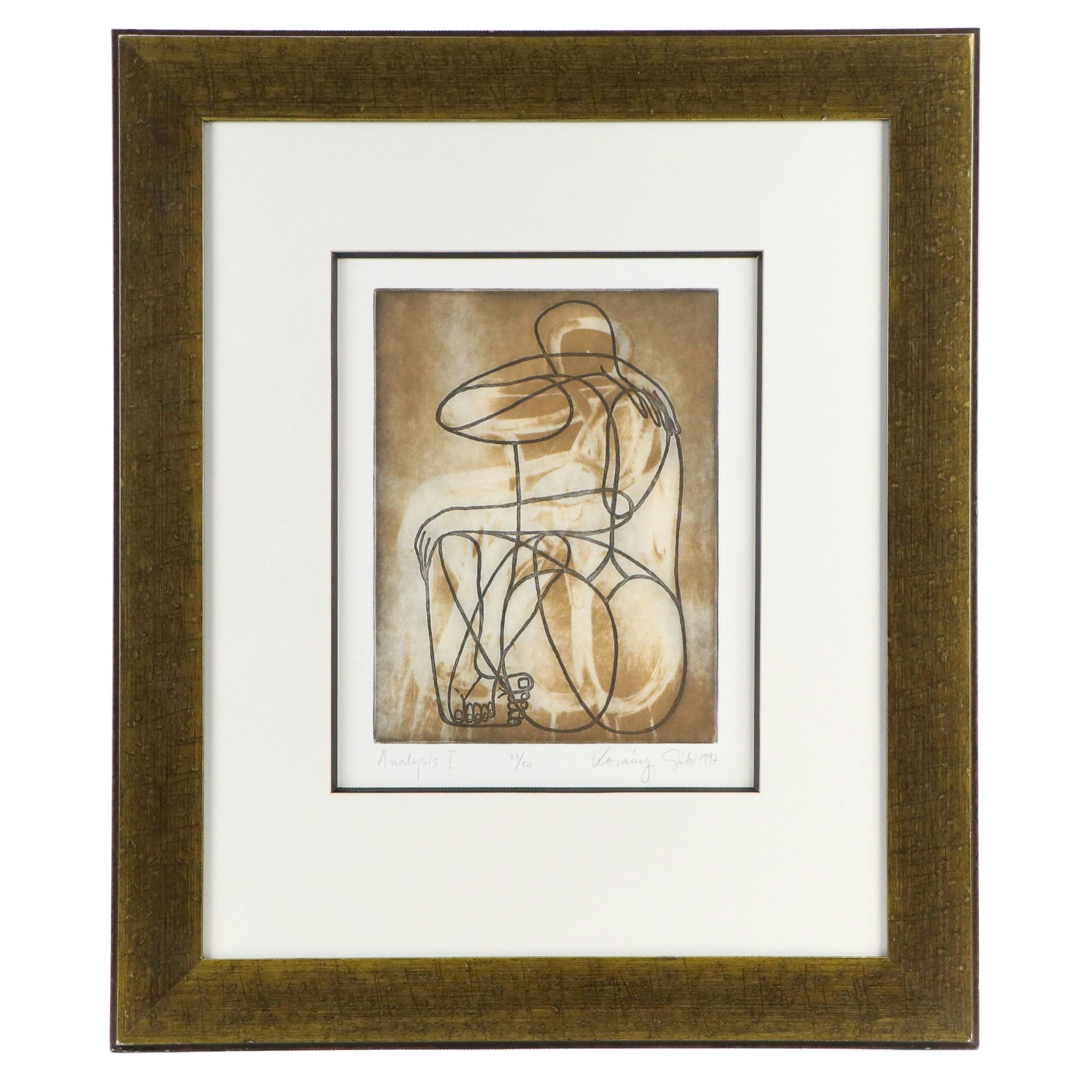 Korányi Gábor Modernist Intaglio "Analysis I," 1997