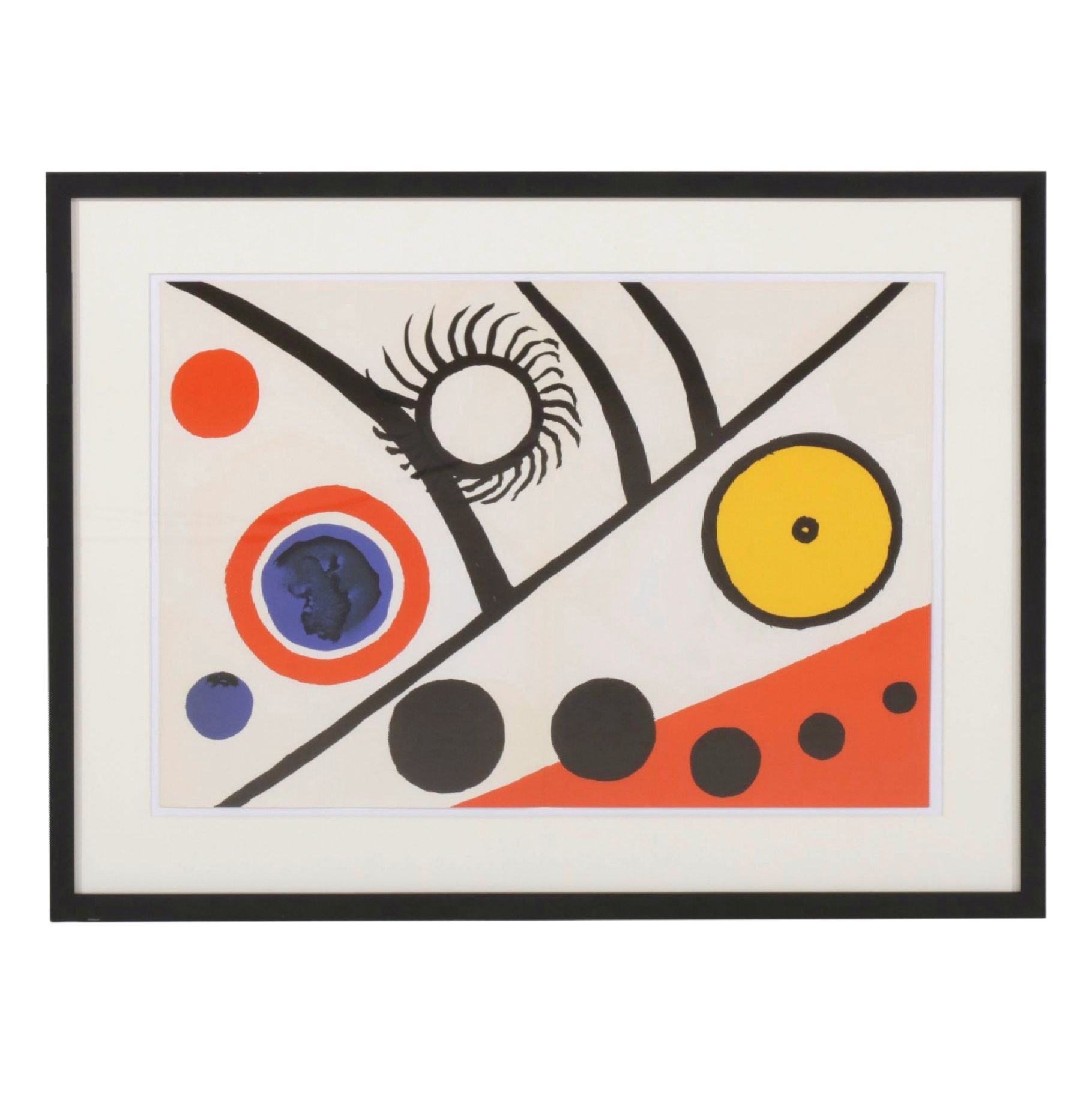Alexander Calder Double-Page Color Lithograph for "Derrière le Miroir," 1976