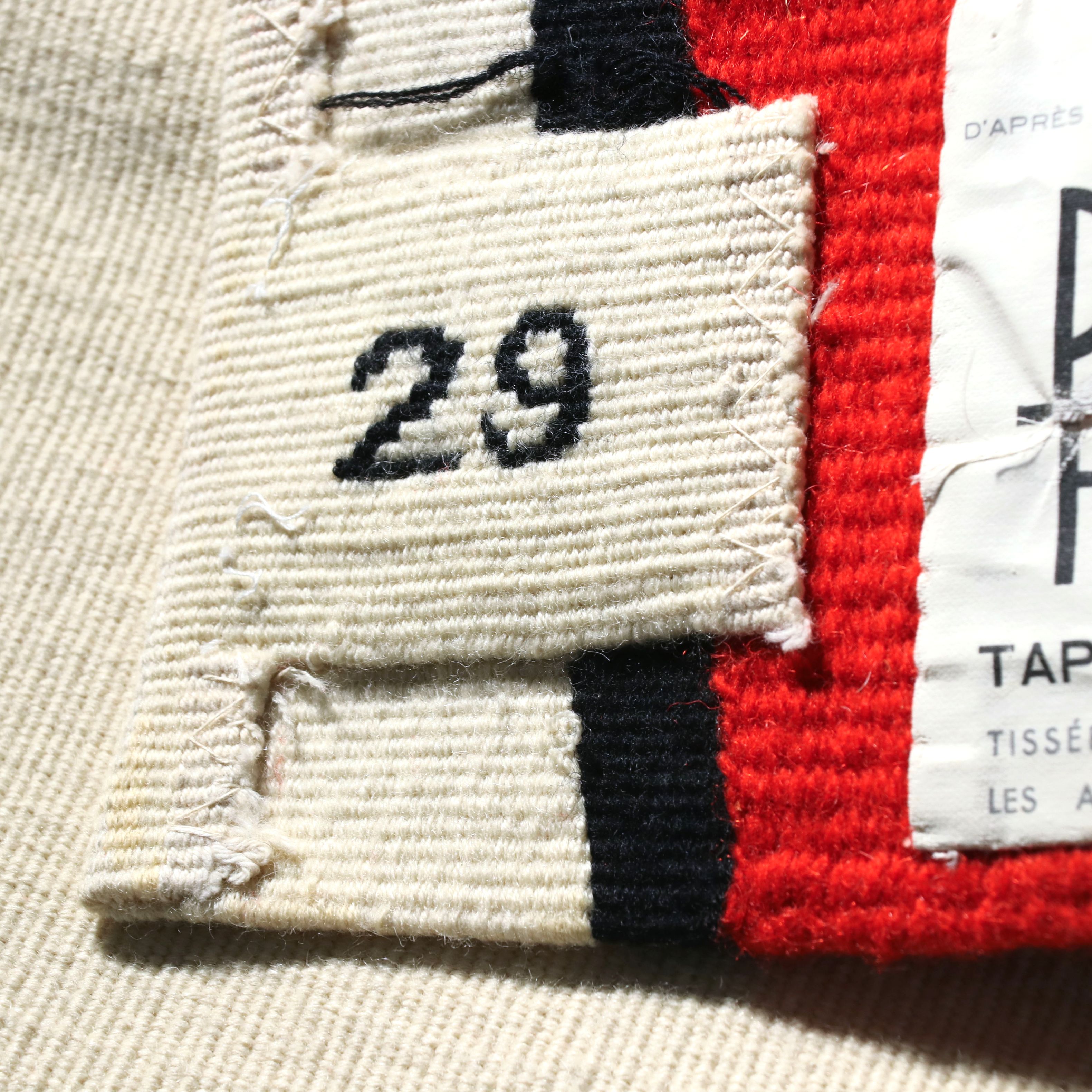 After Alexander Calder Wool Tapestry "Les Vagues," 1975