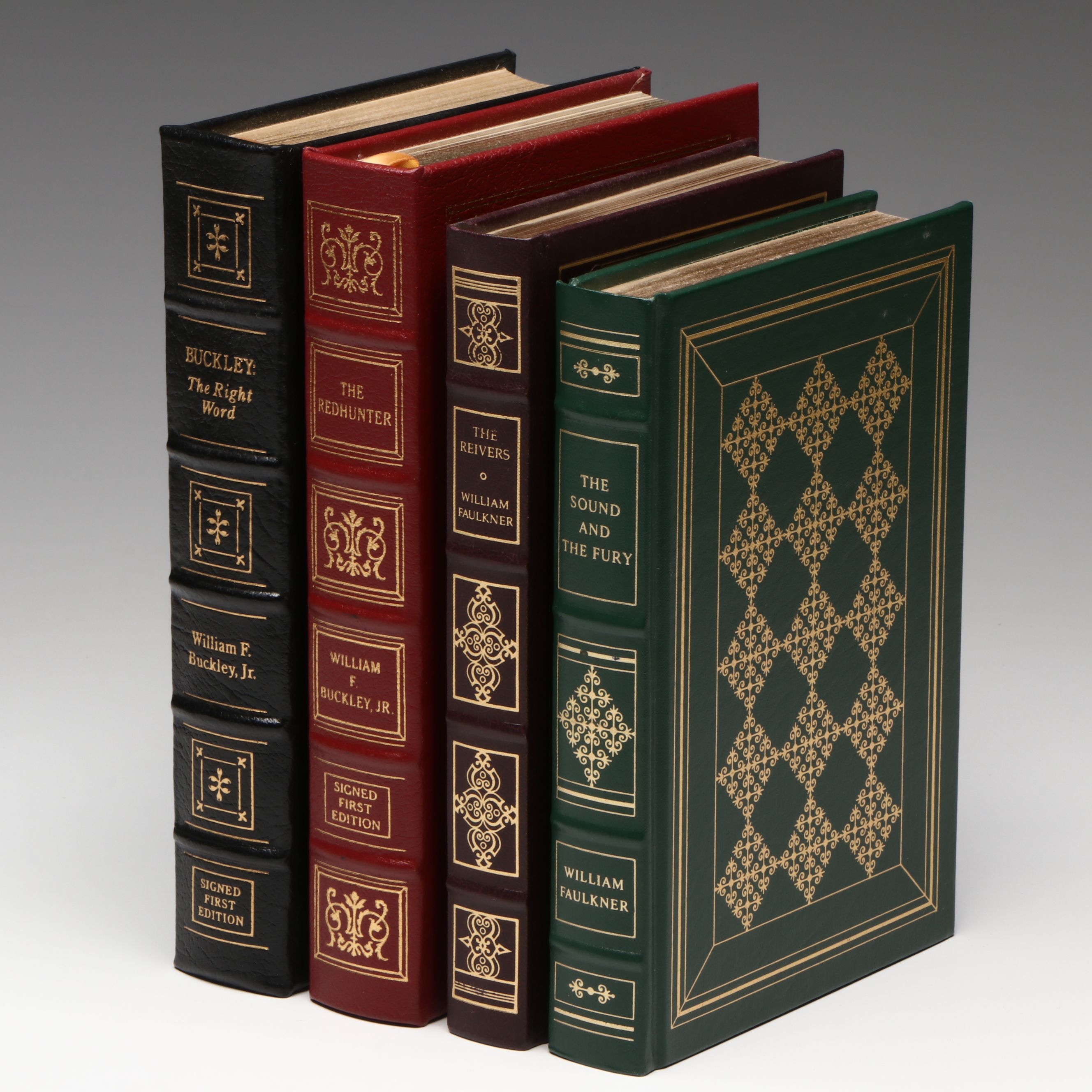 Signed First Edition William F. Buckley Jr. Books with William Faulkner Books