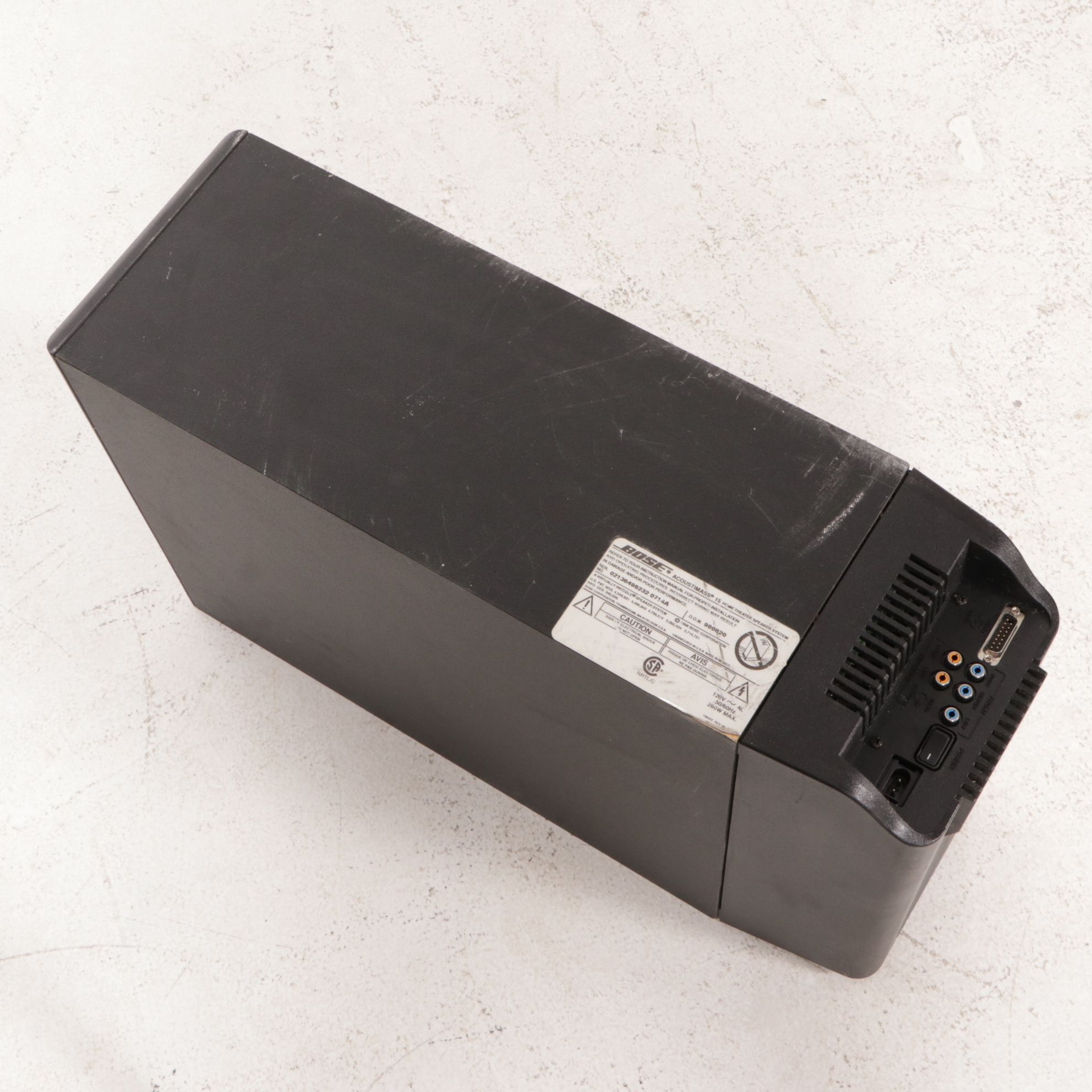 Bose Acoustimass 15 Home Theater Speaker System with Bose Wave Radio Alarm Clock