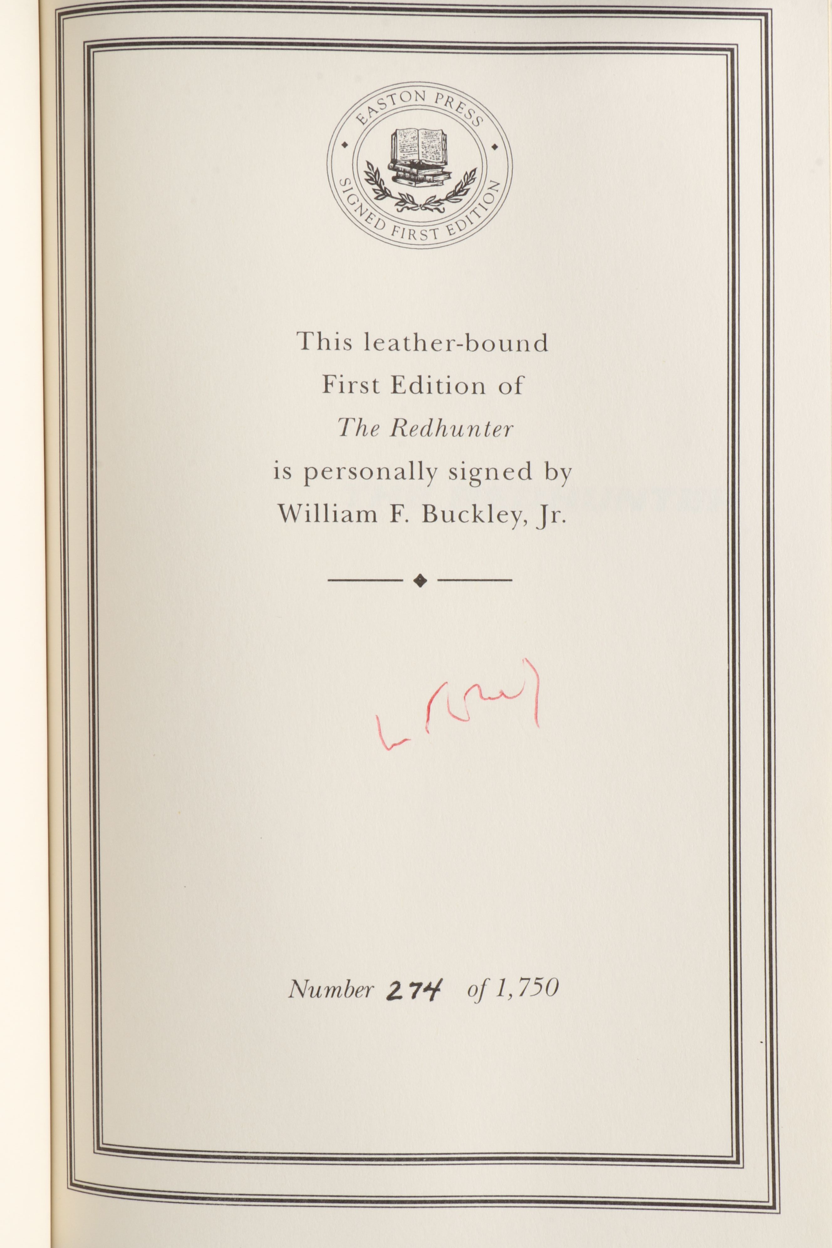 Signed First Edition William F. Buckley Jr. Books with William Faulkner Books