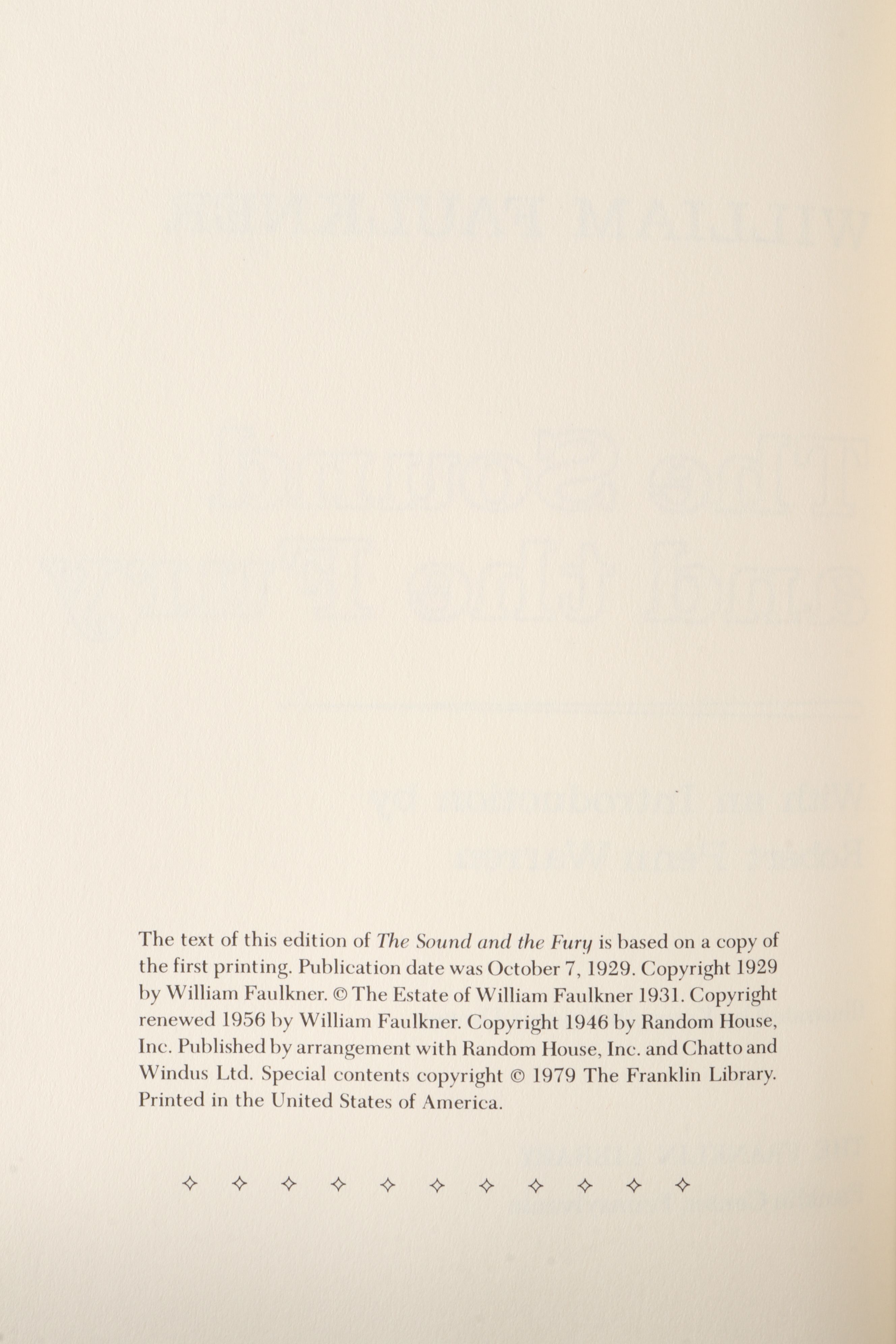 Signed First Edition William F. Buckley Jr. Books with William Faulkner Books