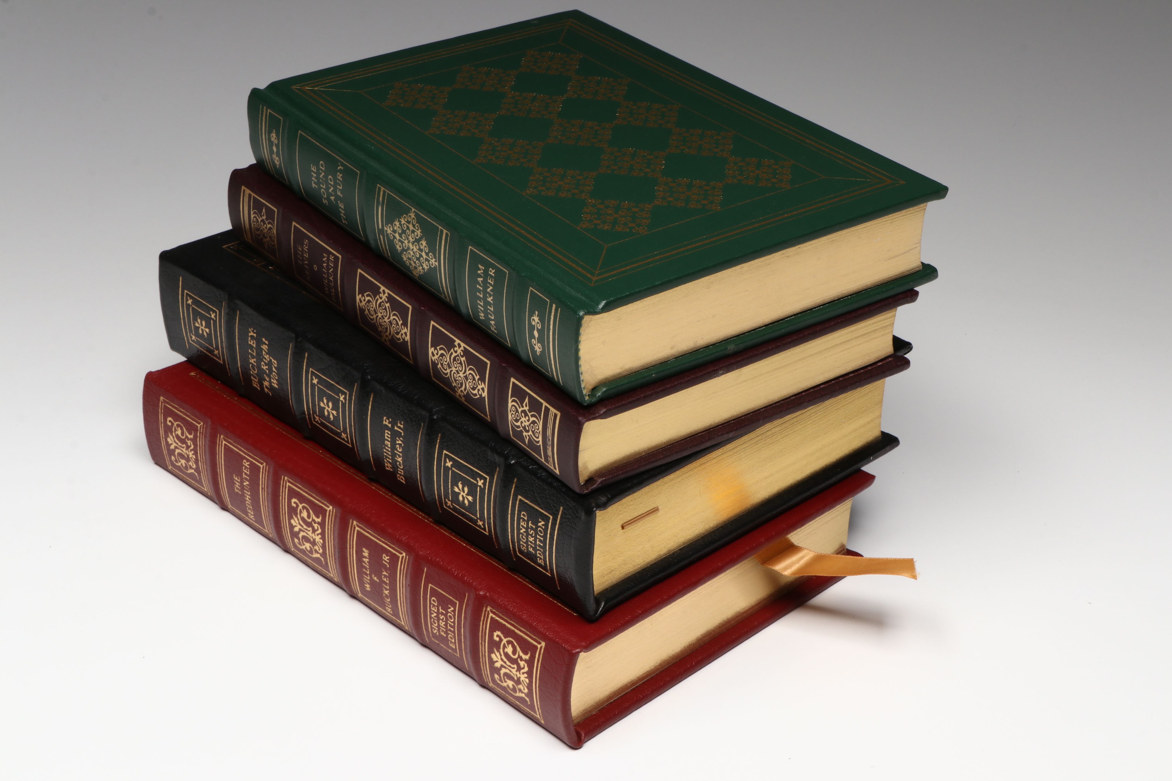 Signed First Edition William F. Buckley Jr. Books with William Faulkner Books