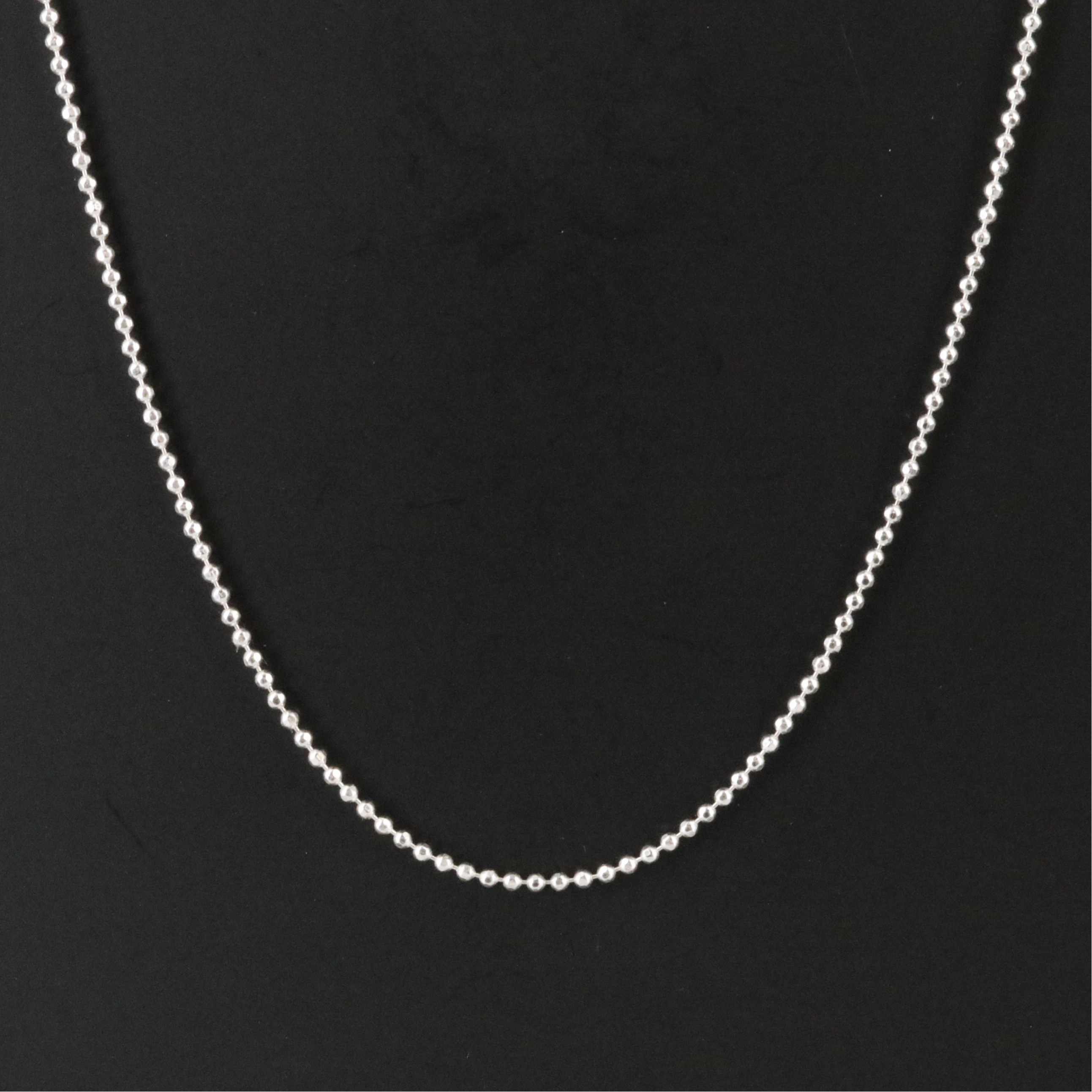 Sterling Bead Chain Necklace