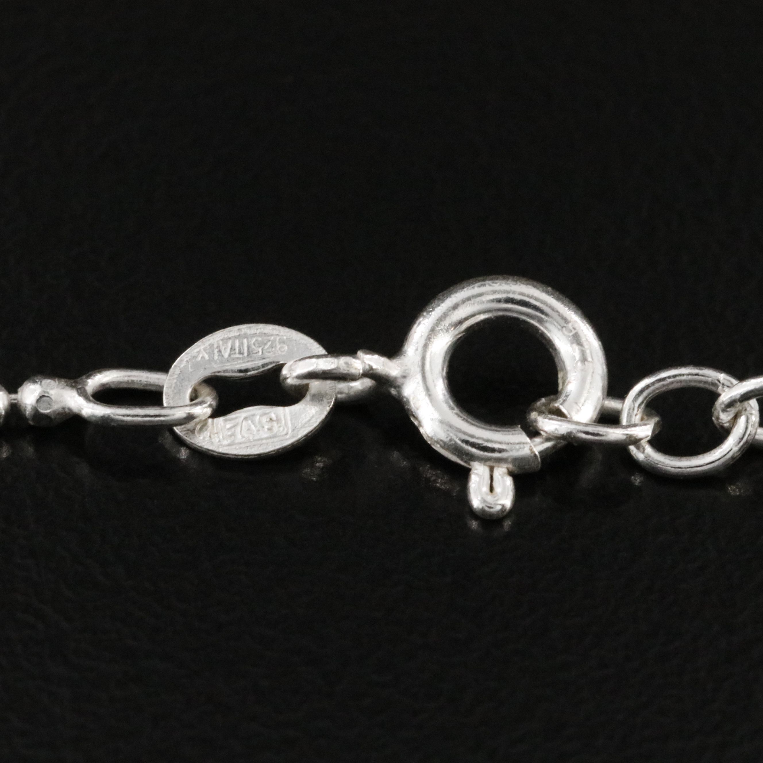 Sterling Bead Chain Necklace