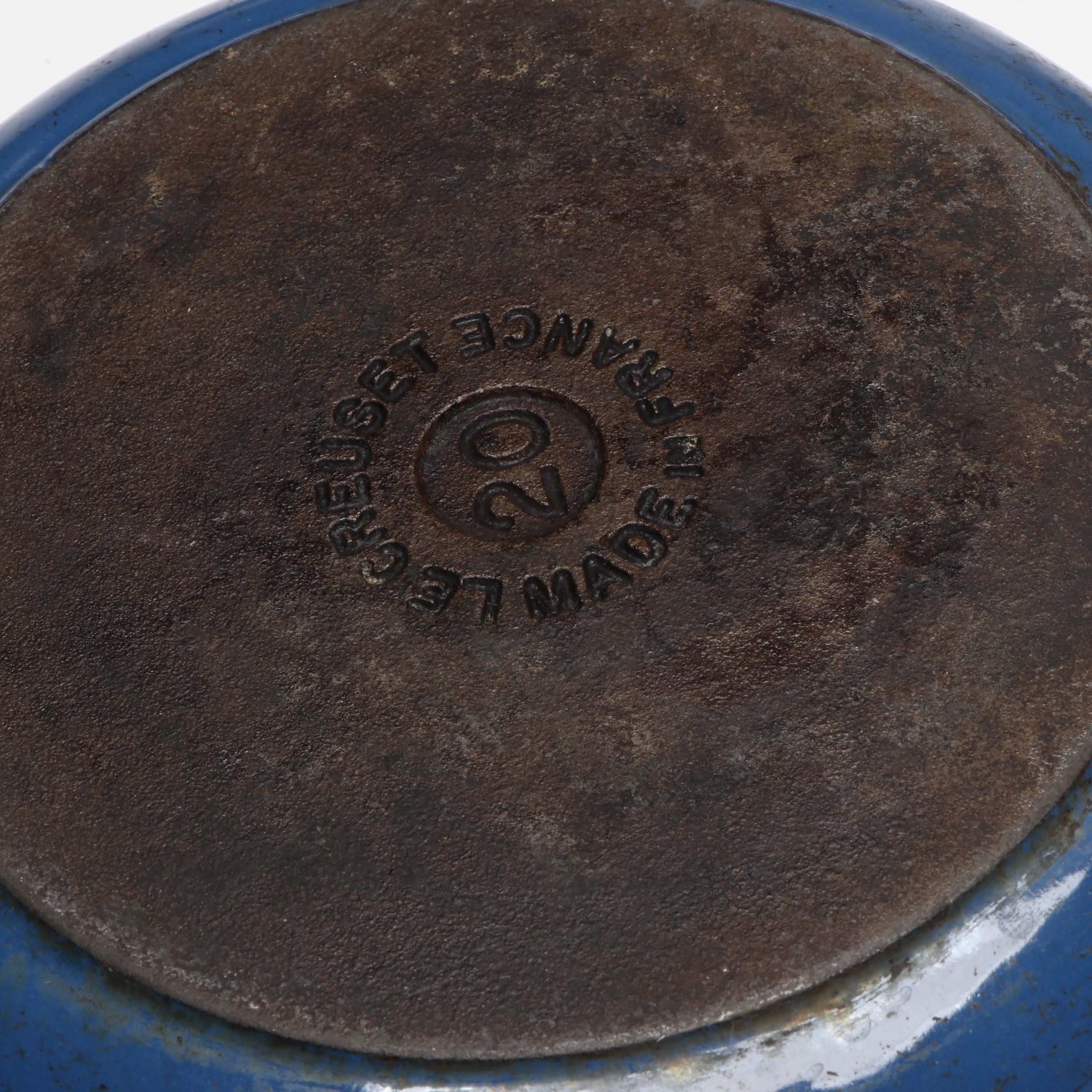 Le Creuset Blue Enameled Cast Iron Skillets, Saucepans, and Bakers