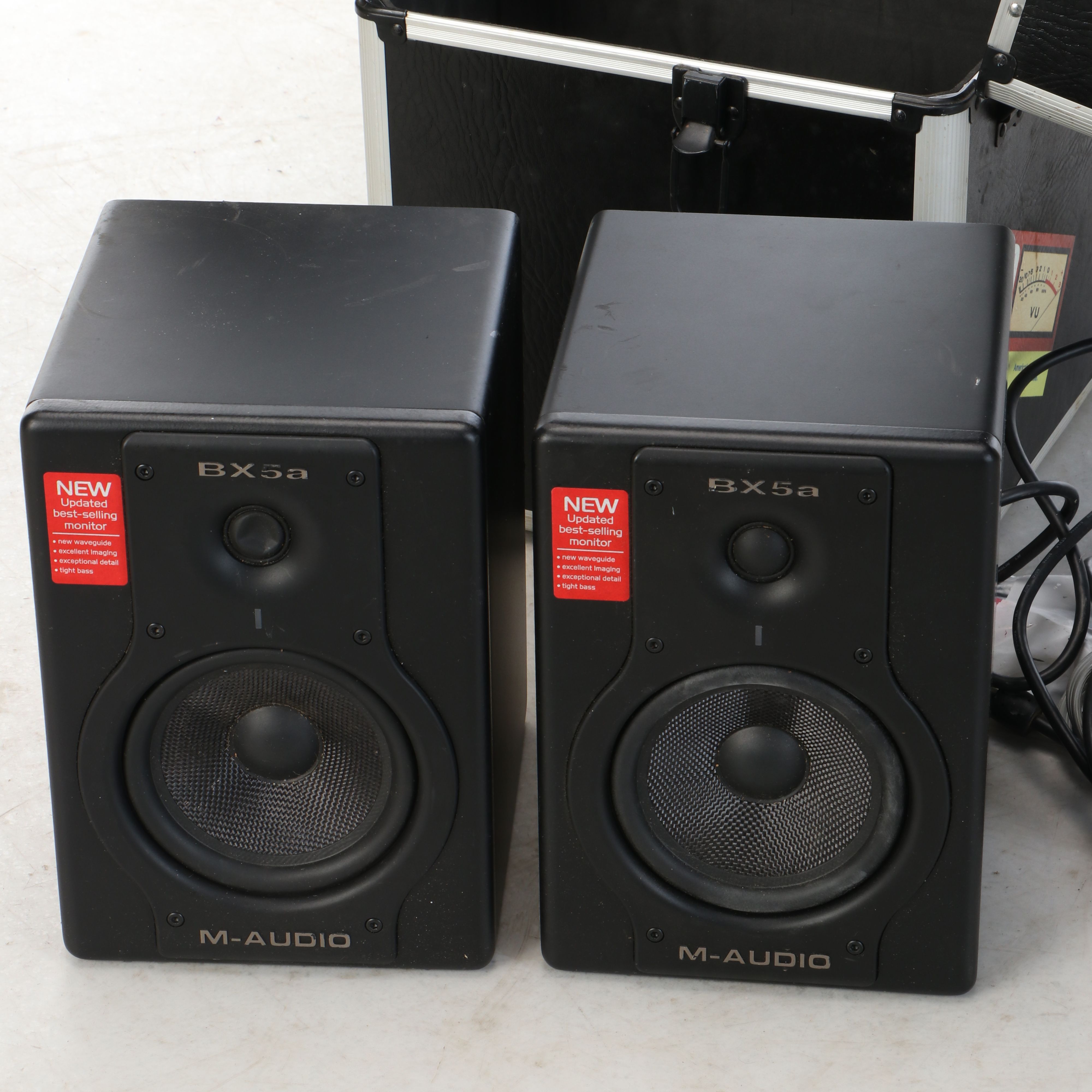 M-Audio "Studiophile" Monitor Speakers with Case and Accessories