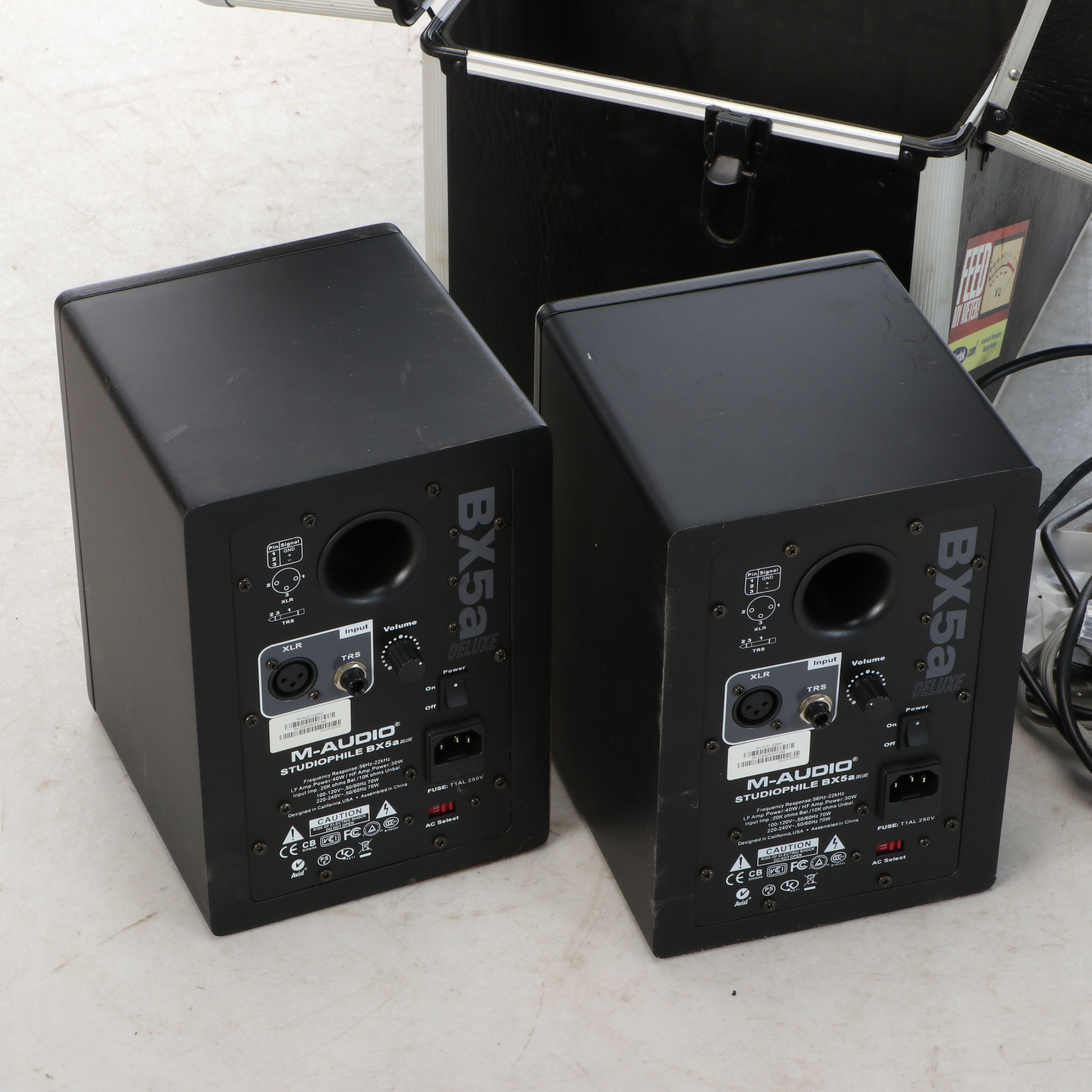 M-Audio "Studiophile" Monitor Speakers with Case and Accessories