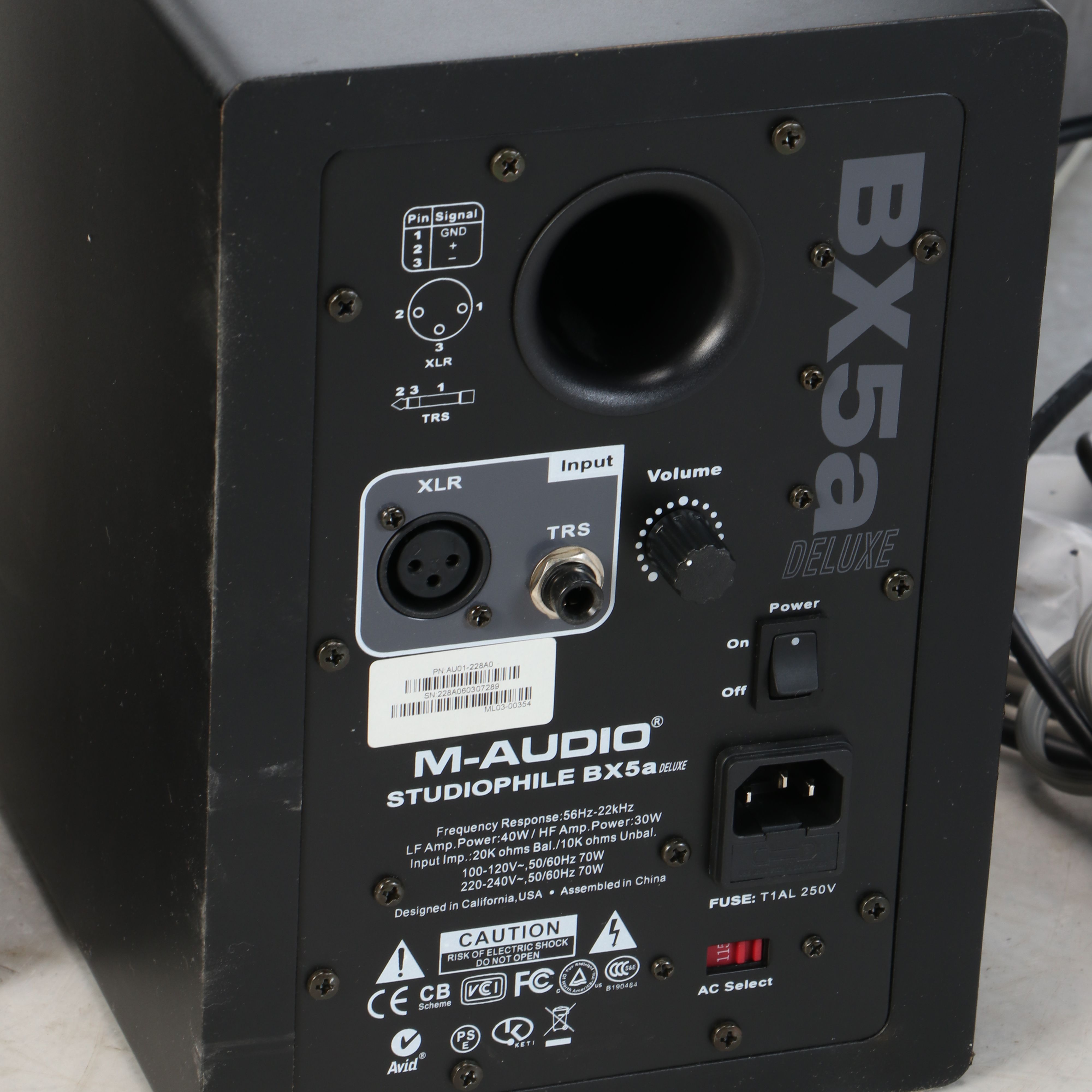 M-Audio "Studiophile" Monitor Speakers with Case and Accessories