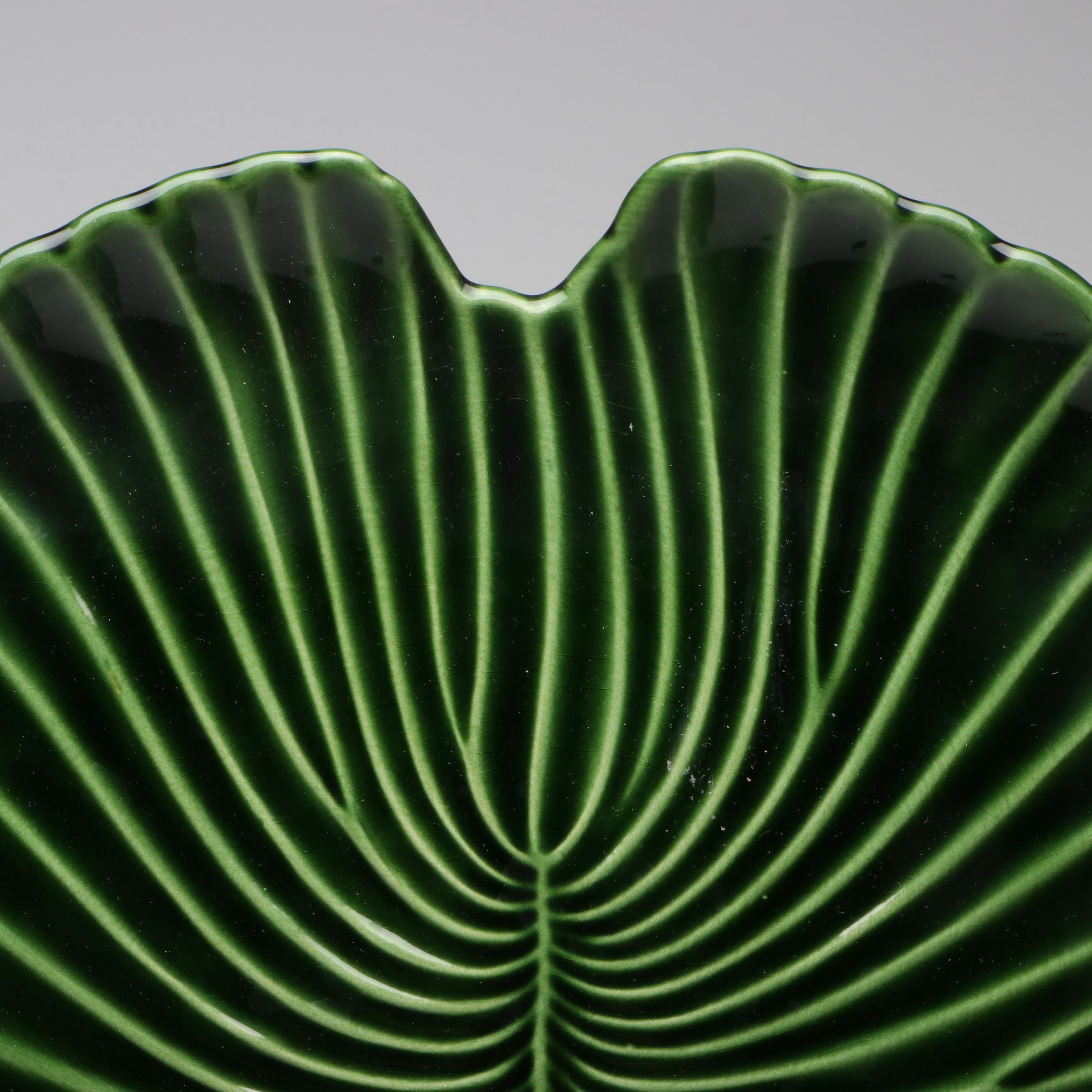 Bordallo Pinheiro Strawberry Majolica Plate with Other Vegetal Serveware