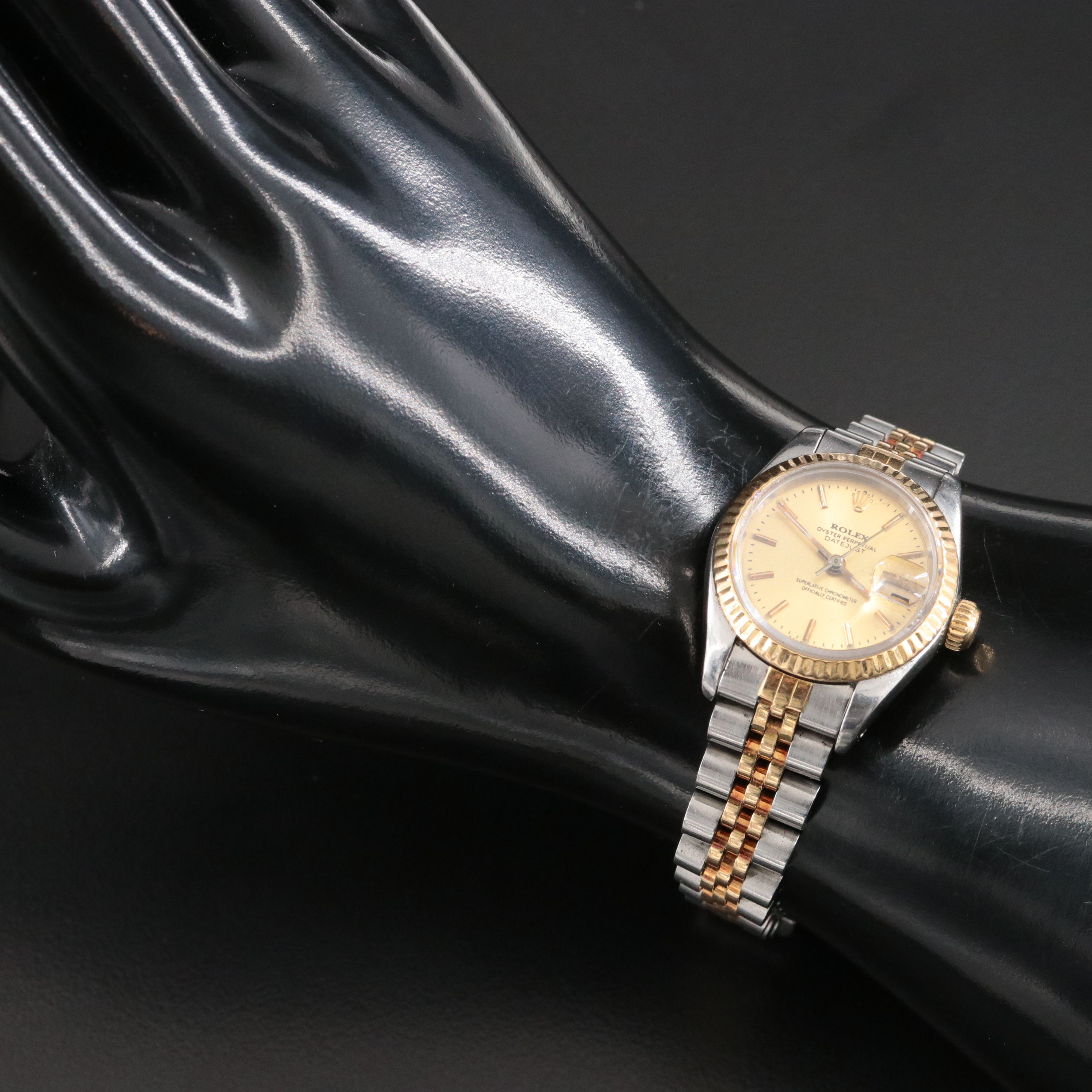 1990 Rolex Two Tone Datejust Watch