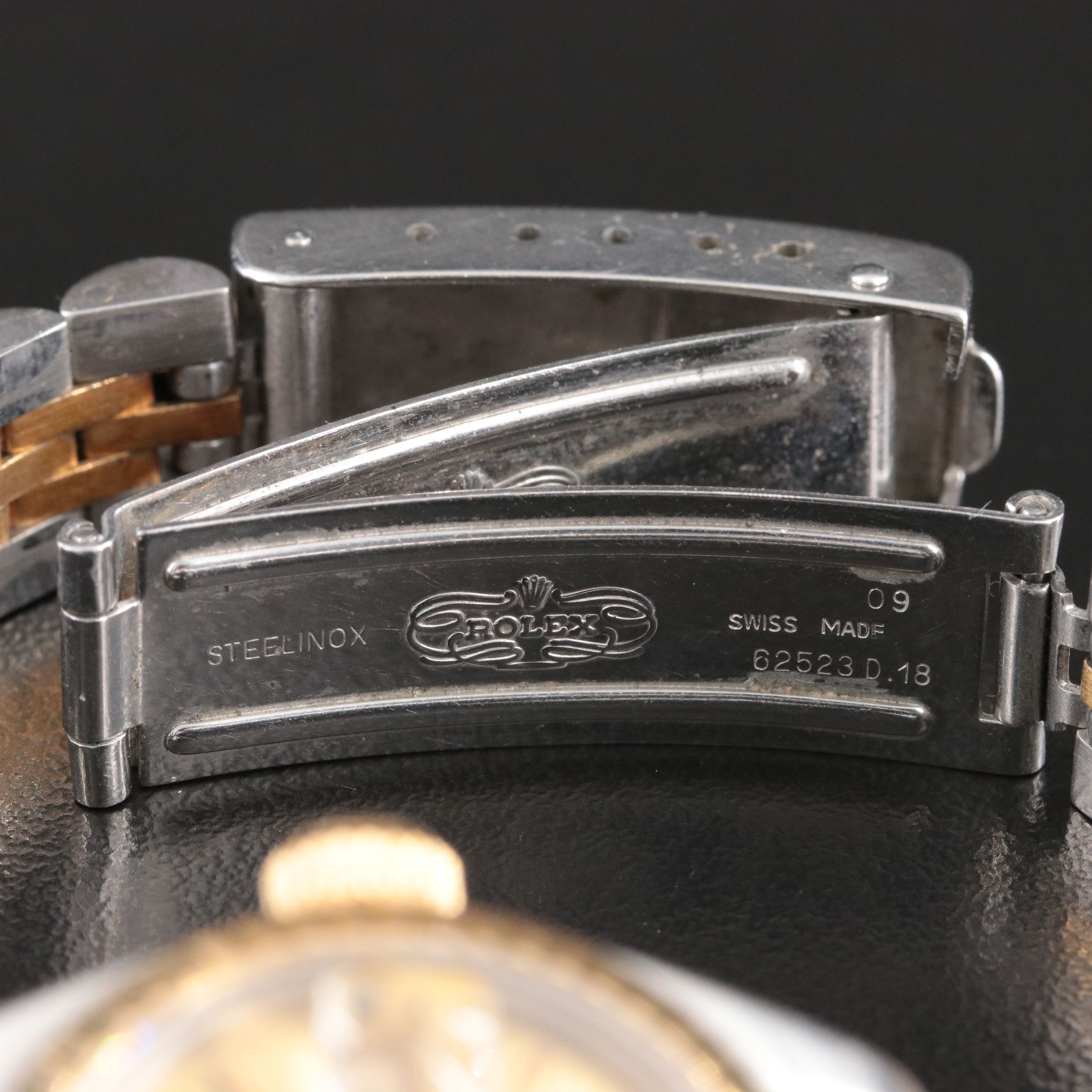 1990 Rolex Two Tone Datejust Watch