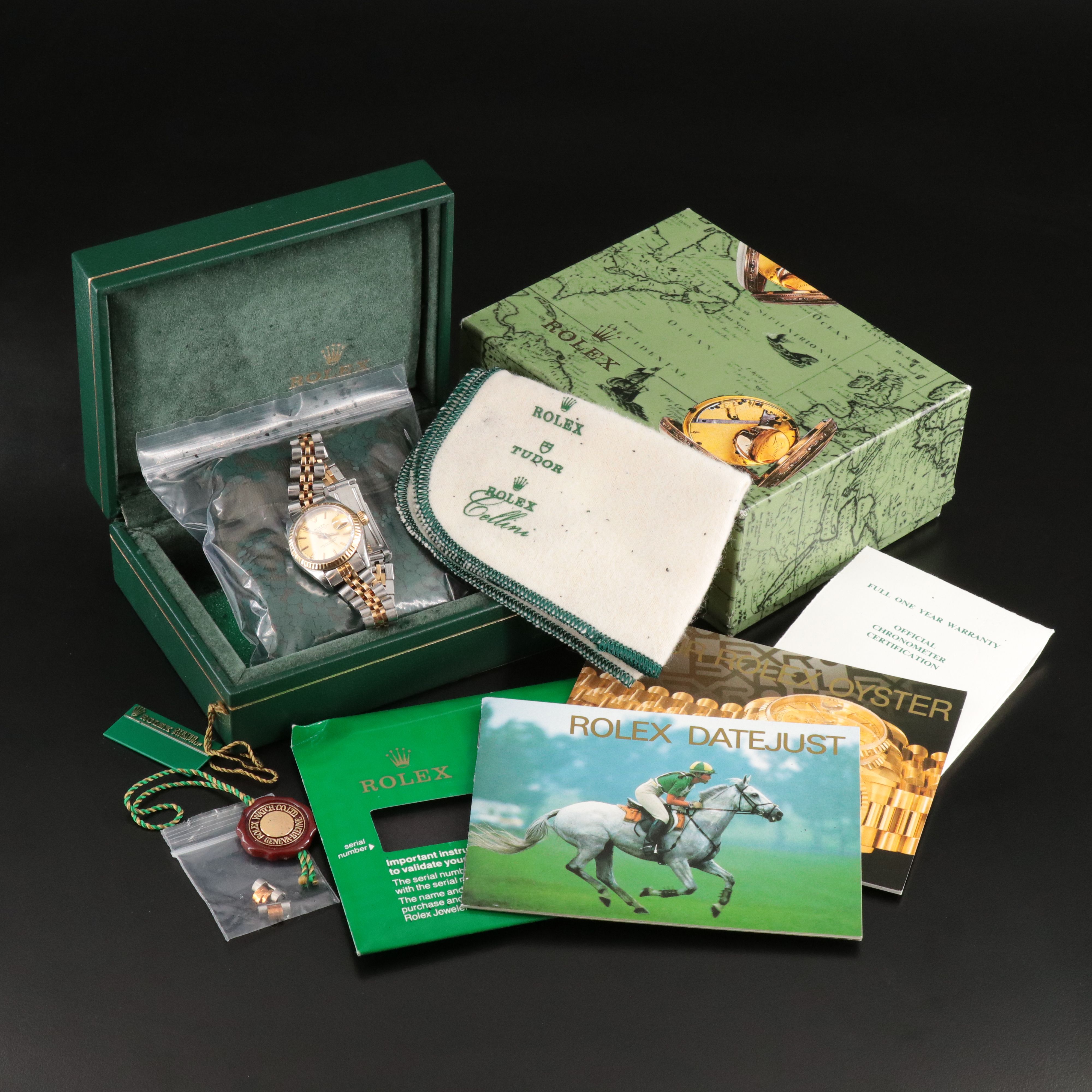 1990 Rolex Two Tone Datejust Watch