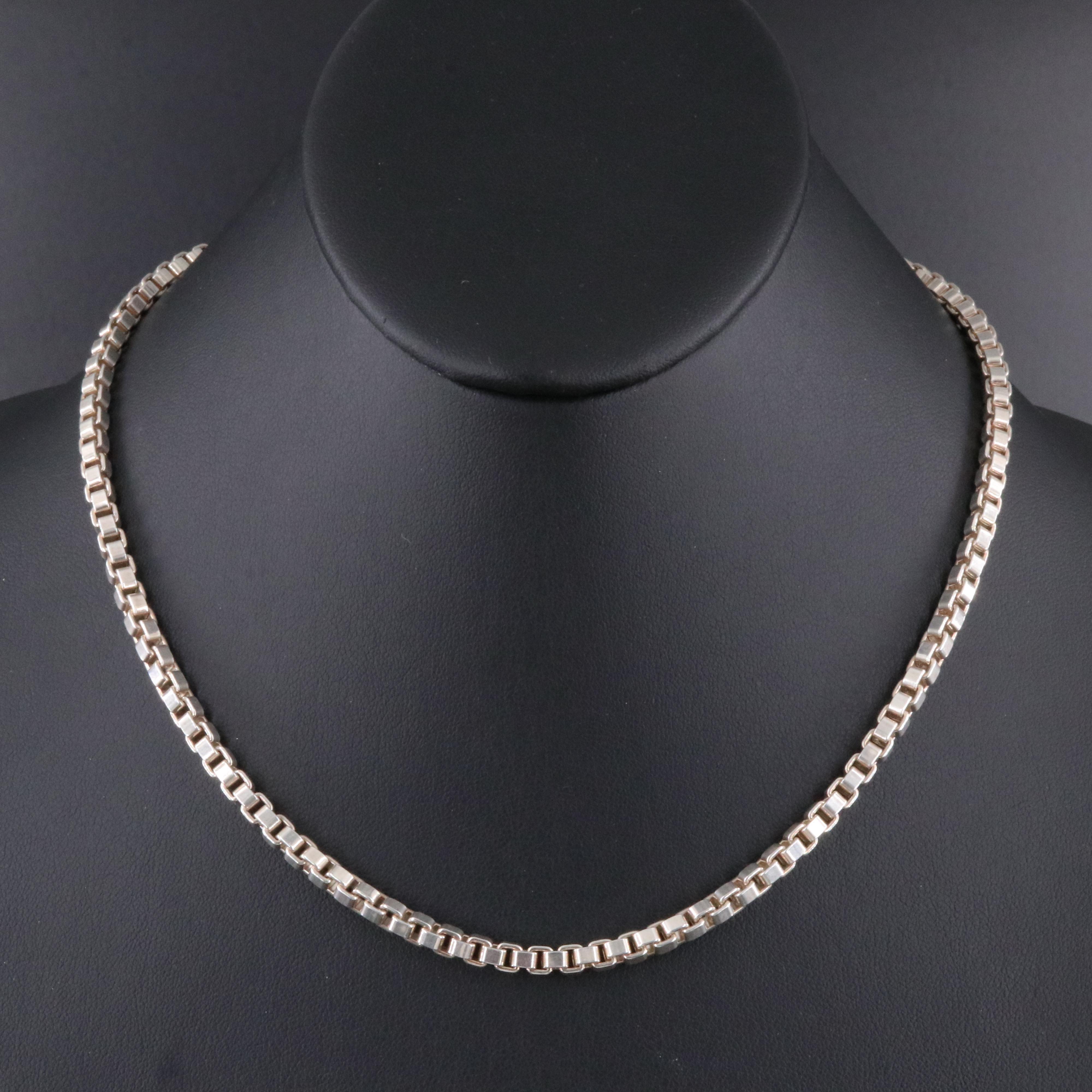 Tiffany & Co. Sterling Venetian Chain Necklace