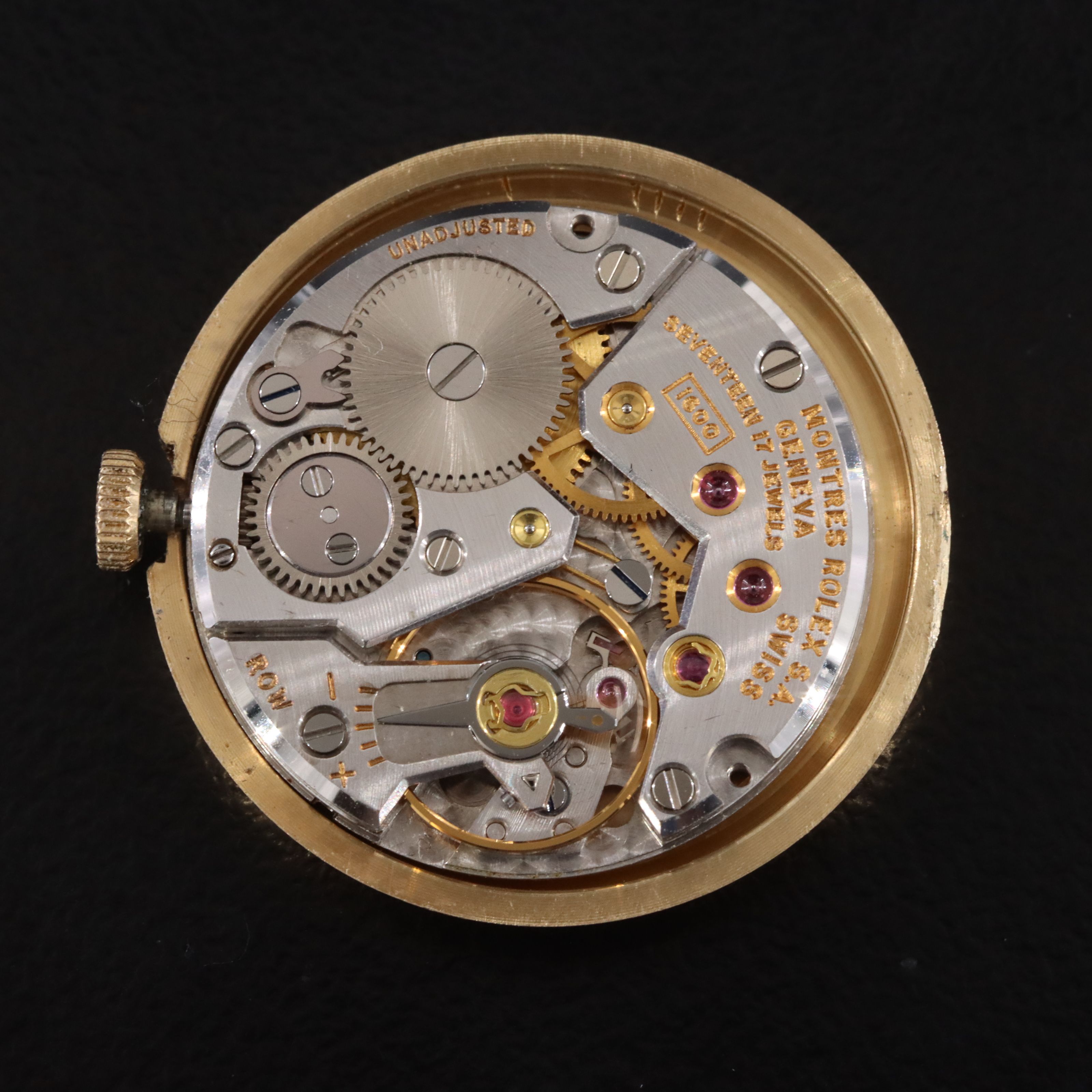 Vintage 14K Rolex Cellini Stem Wind Dress Watch