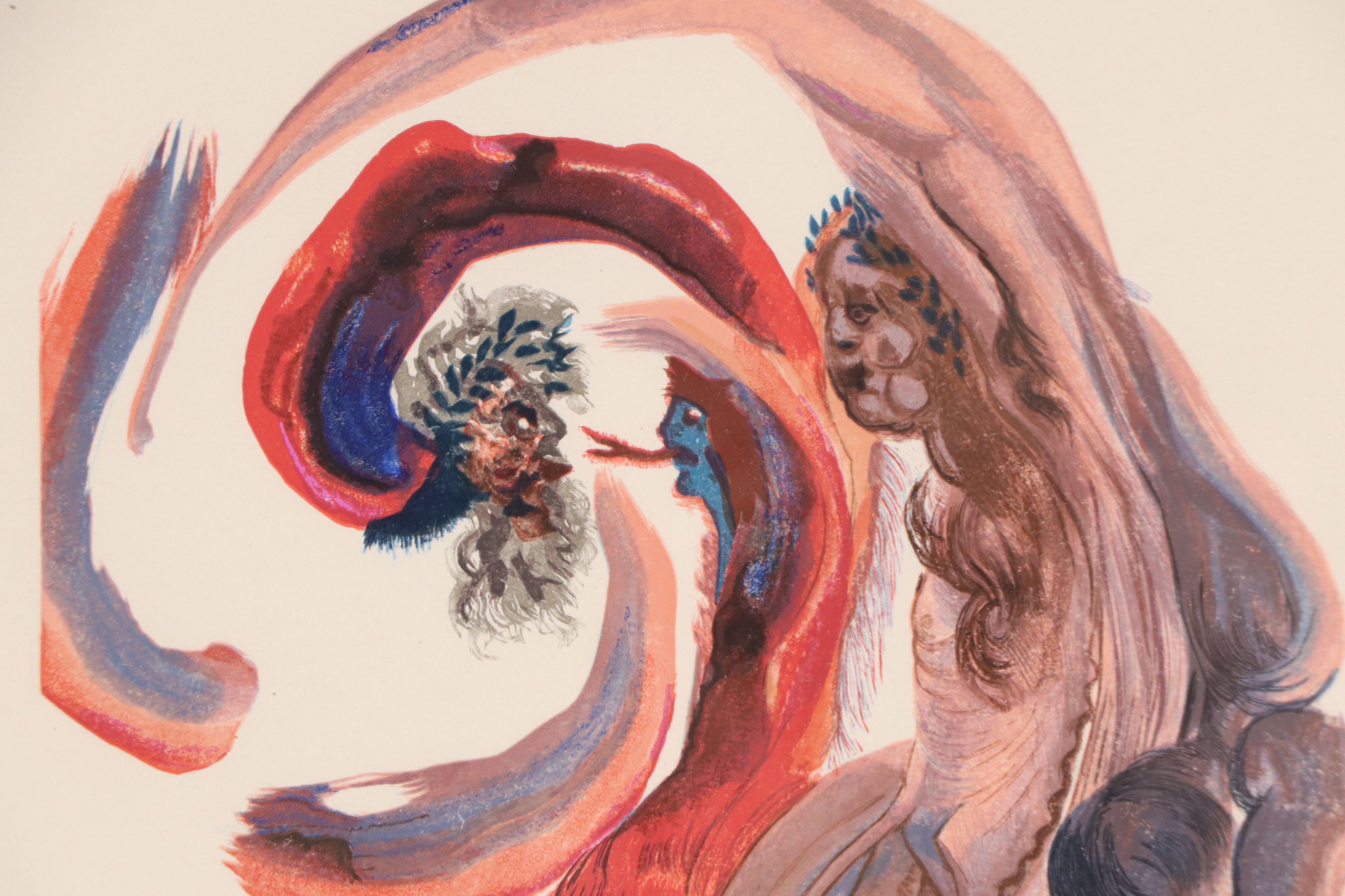 Salvador Dalí Wood Engraving "La Quatrième Corniche," 1959-1963