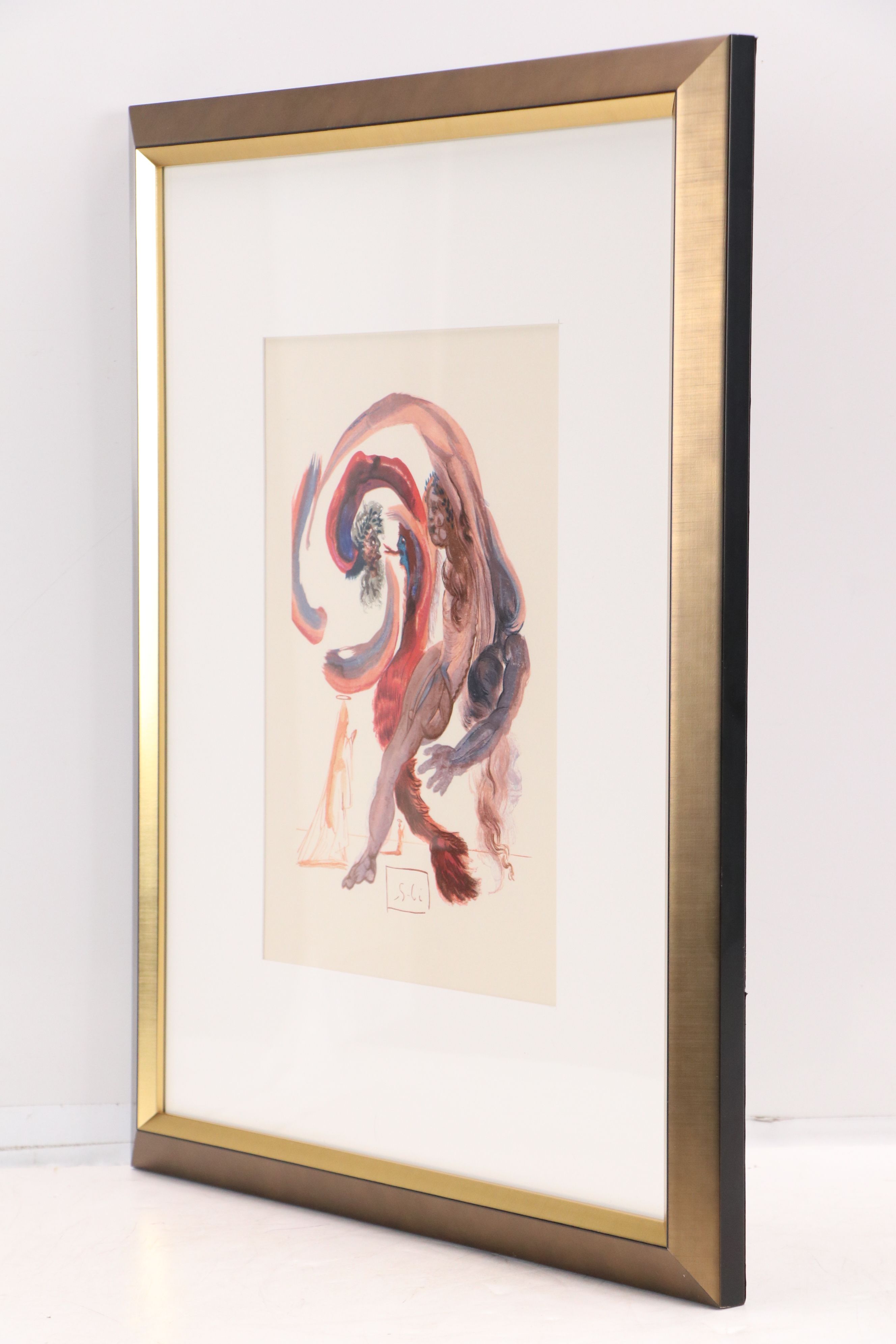 Salvador Dalí Wood Engraving "La Quatrième Corniche," 1959-1963