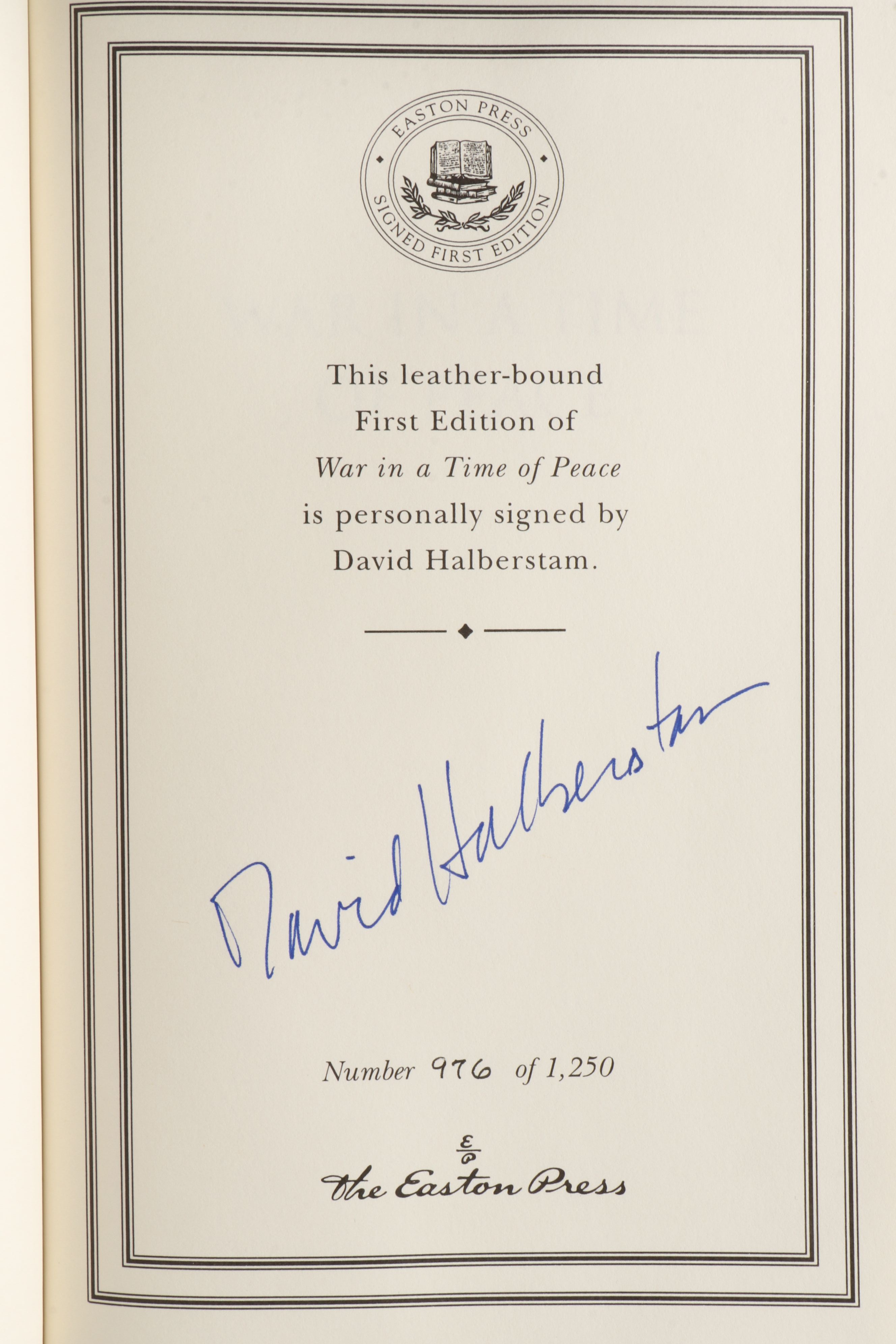 Signed First Edition "This Side of Peace" with More Signed First Edition Books