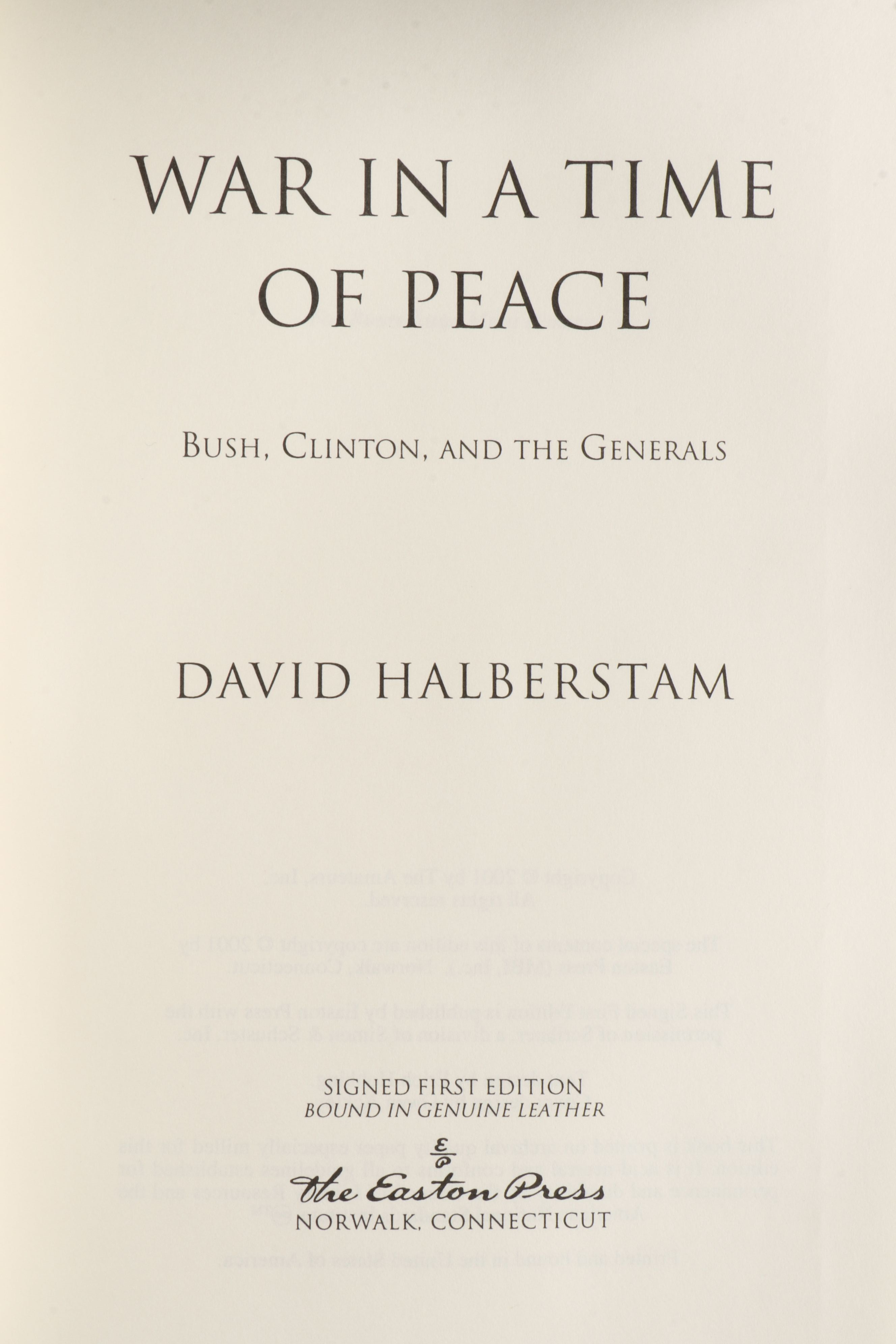 Signed First Edition "This Side of Peace" with More Signed First Edition Books