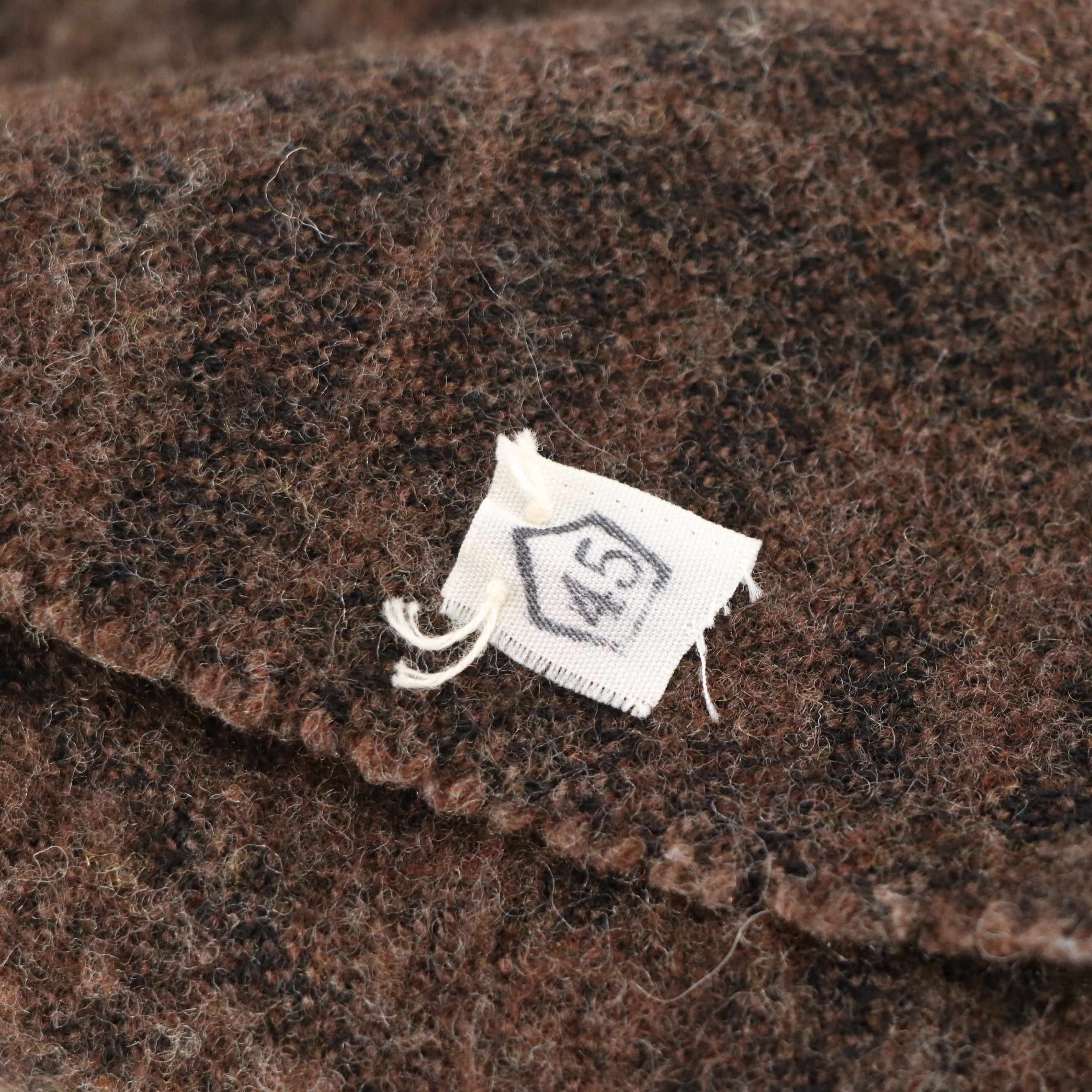 Fendi Vintage Zucca Printed Wool Fringe Scarf