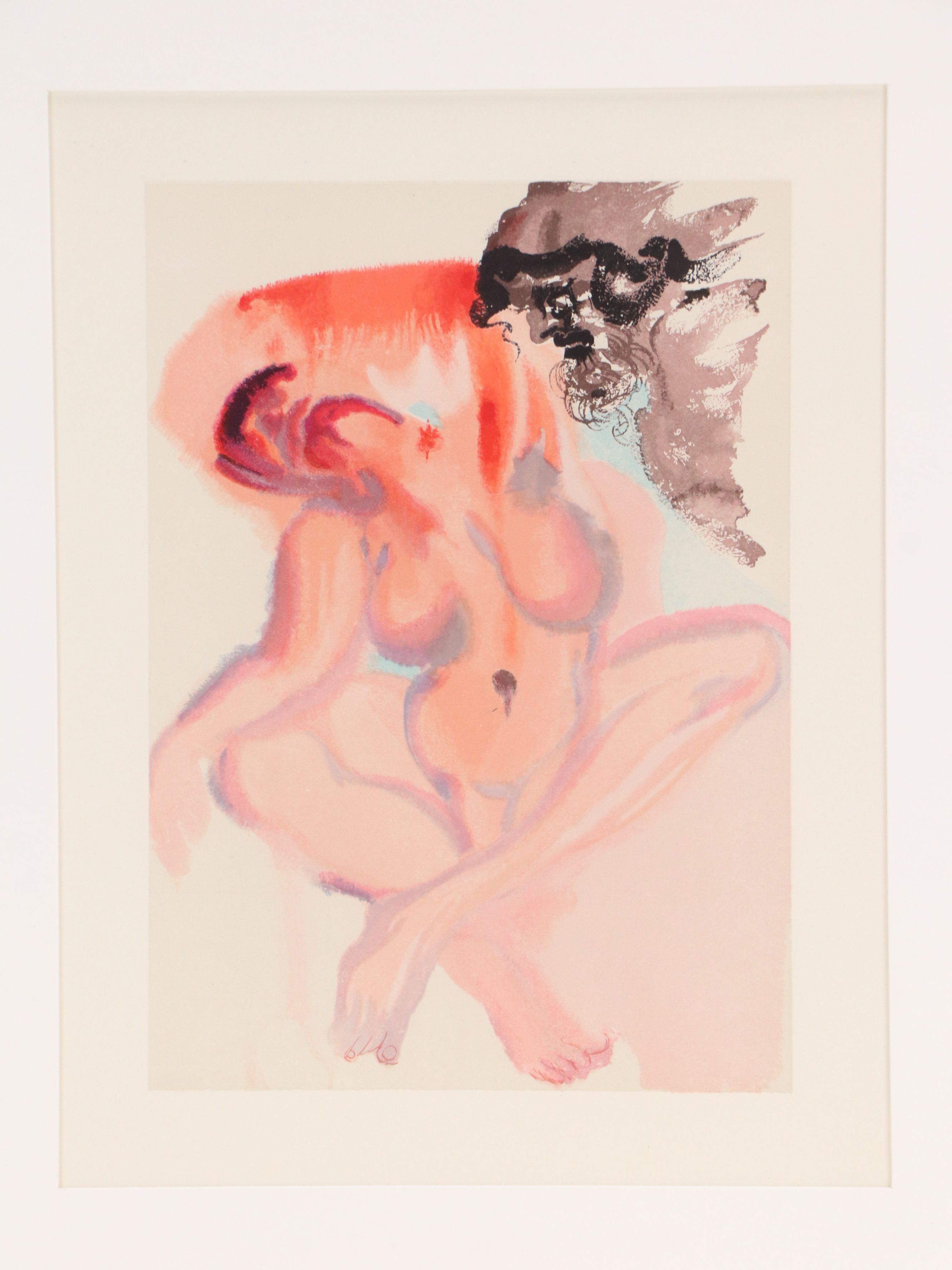 Salvador Dalí Wood Engraving "Les Negligants," 1960-1964