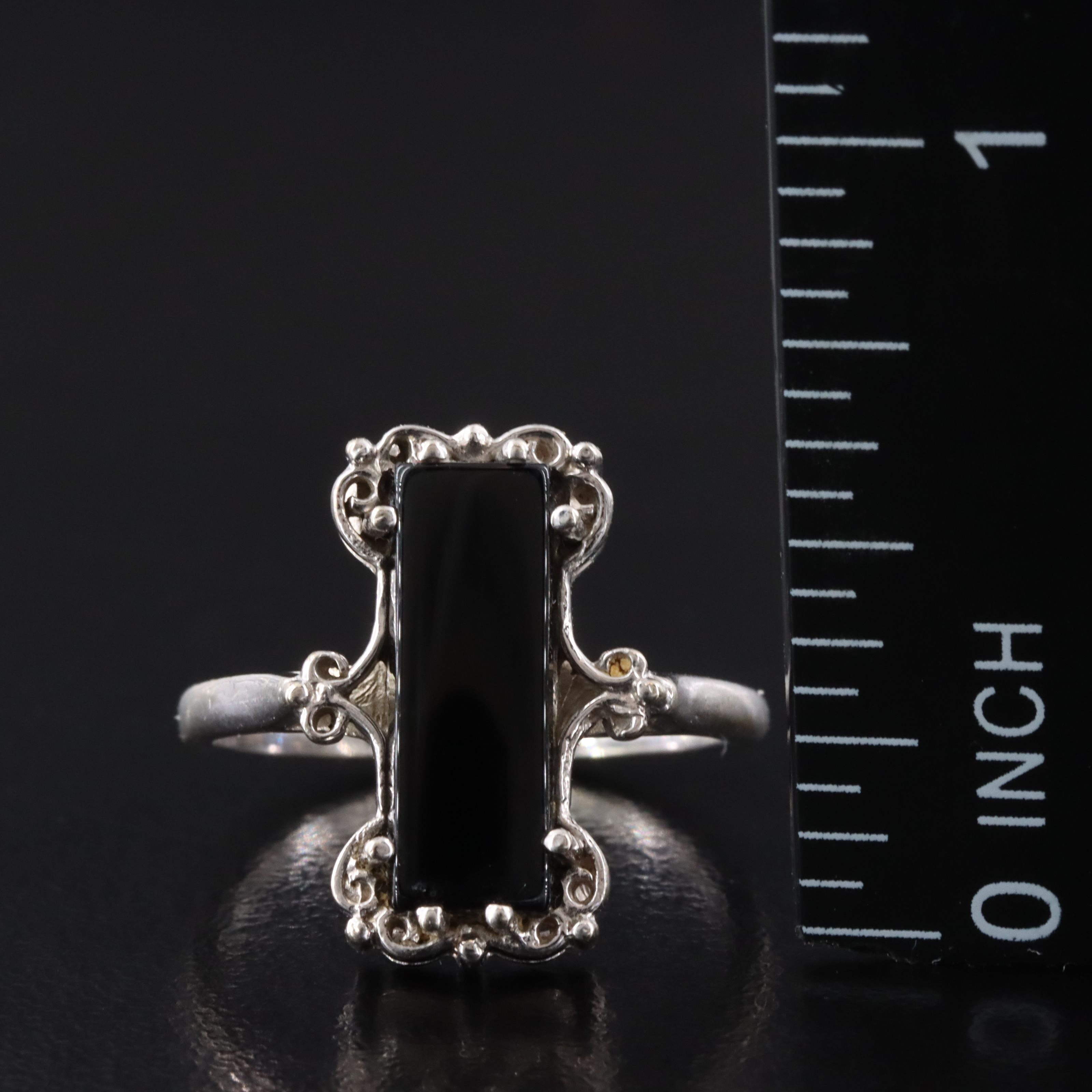 10K Black Onyx Ring