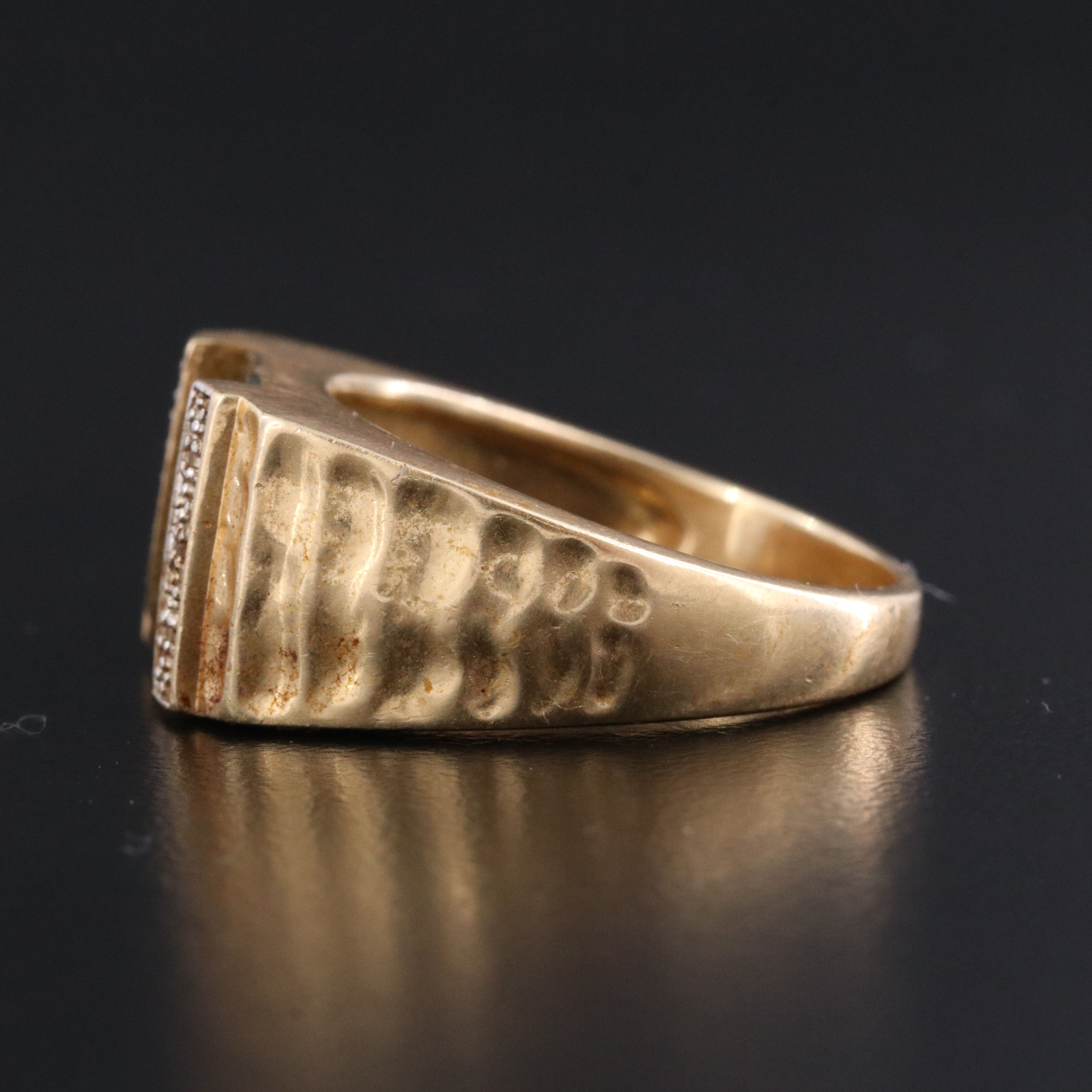 Vintage 14K Gem Semi-Mounting Ring