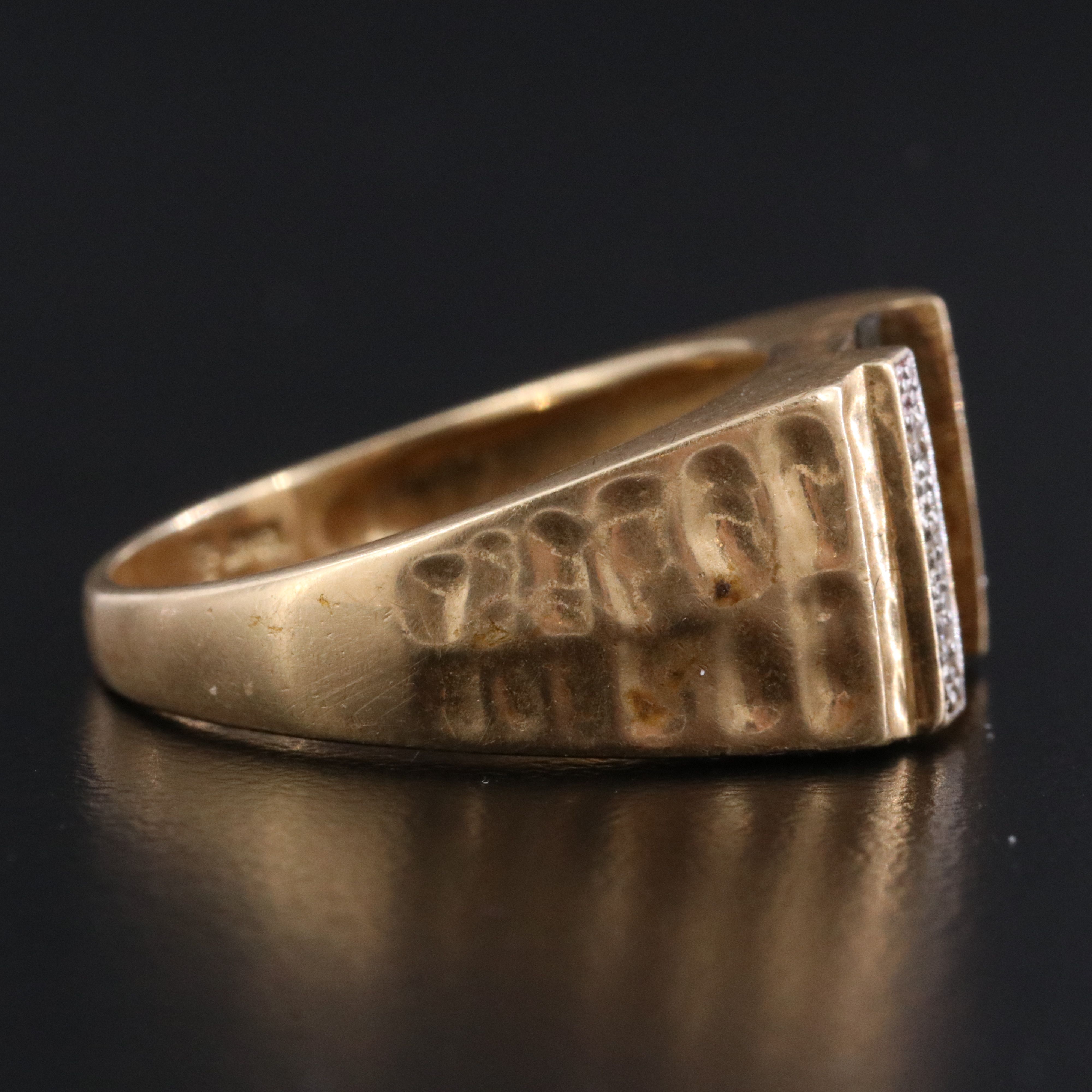 Vintage 14K Gem Semi-Mounting Ring