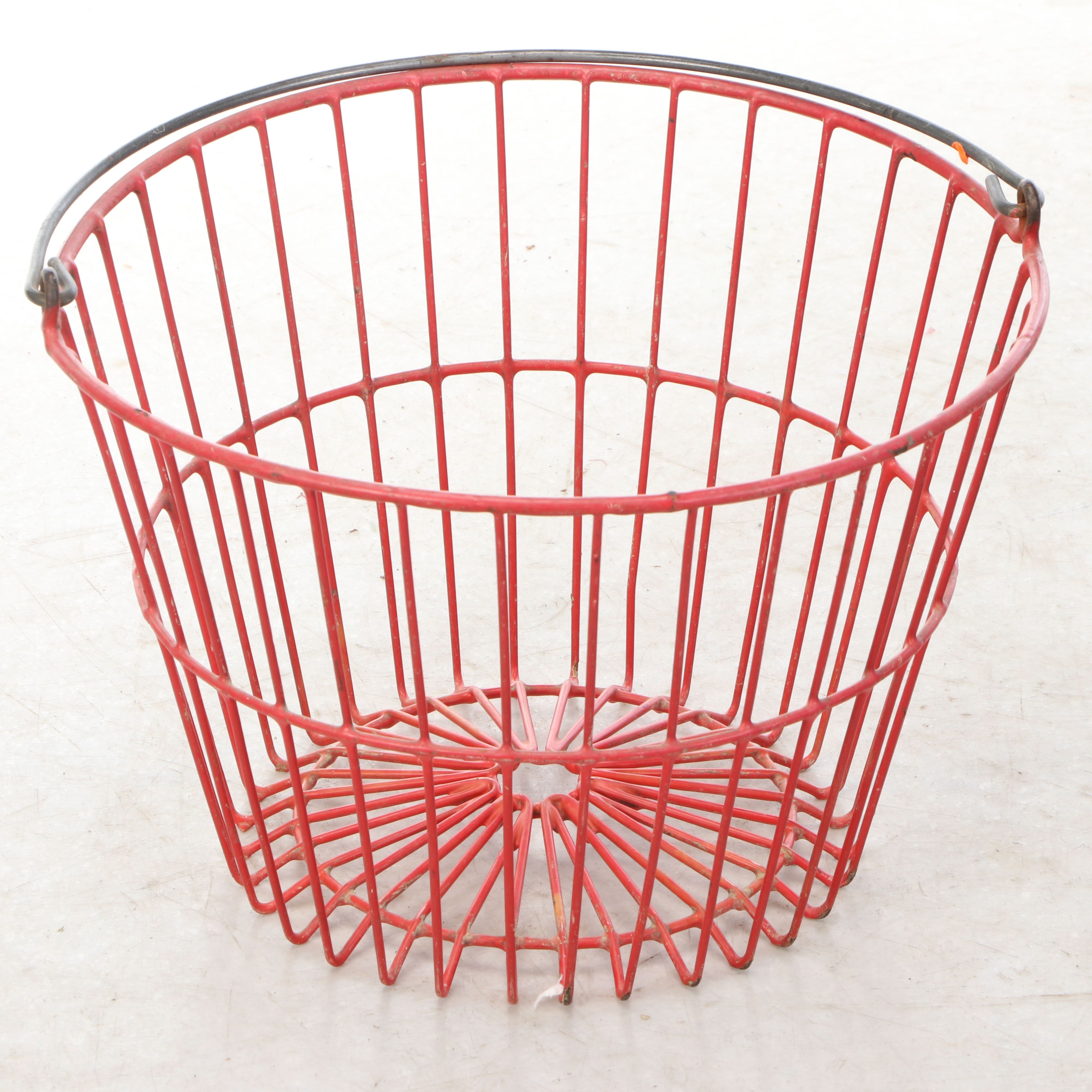 Vintage Wire Egg Gathering Baskets