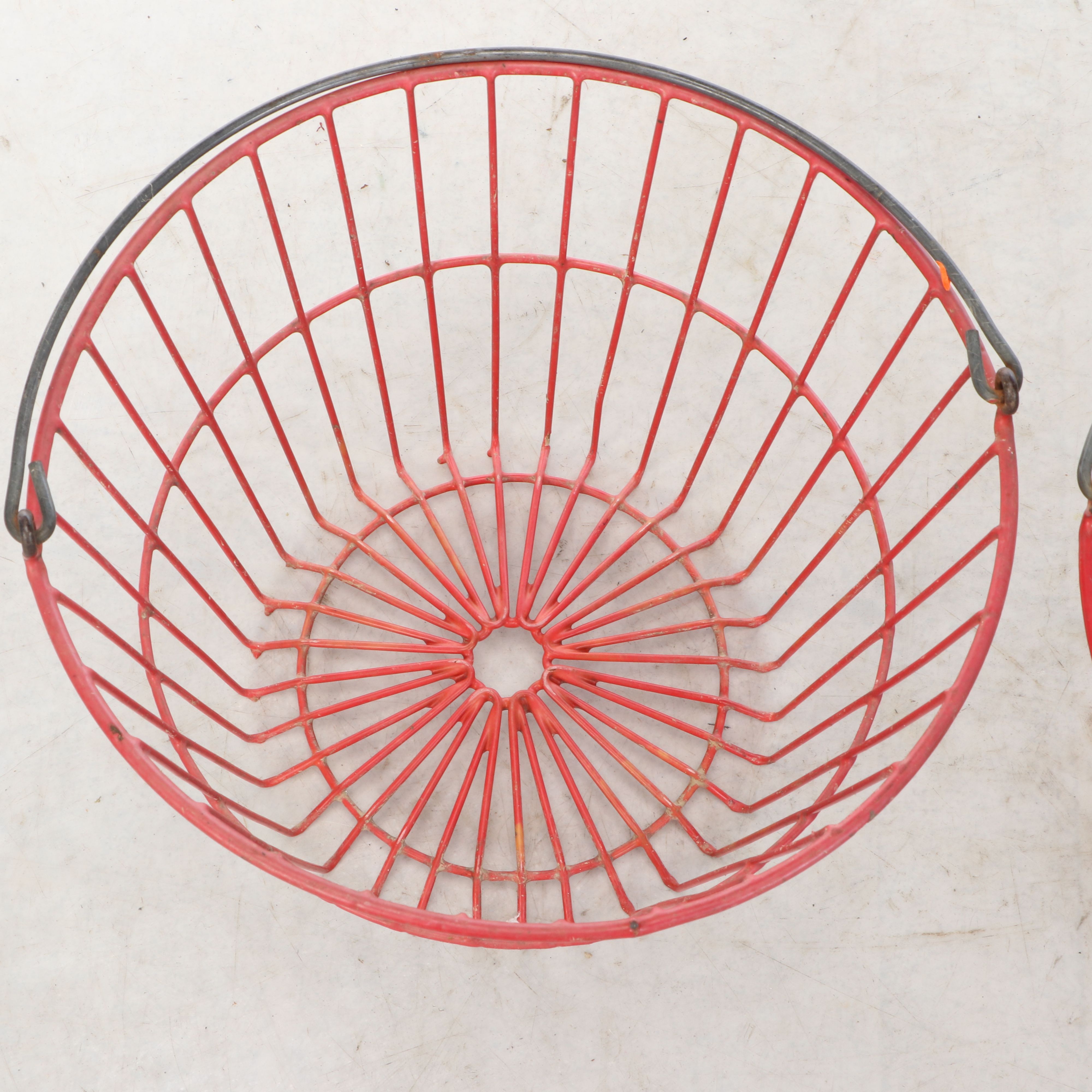 Vintage Wire Egg Gathering Baskets