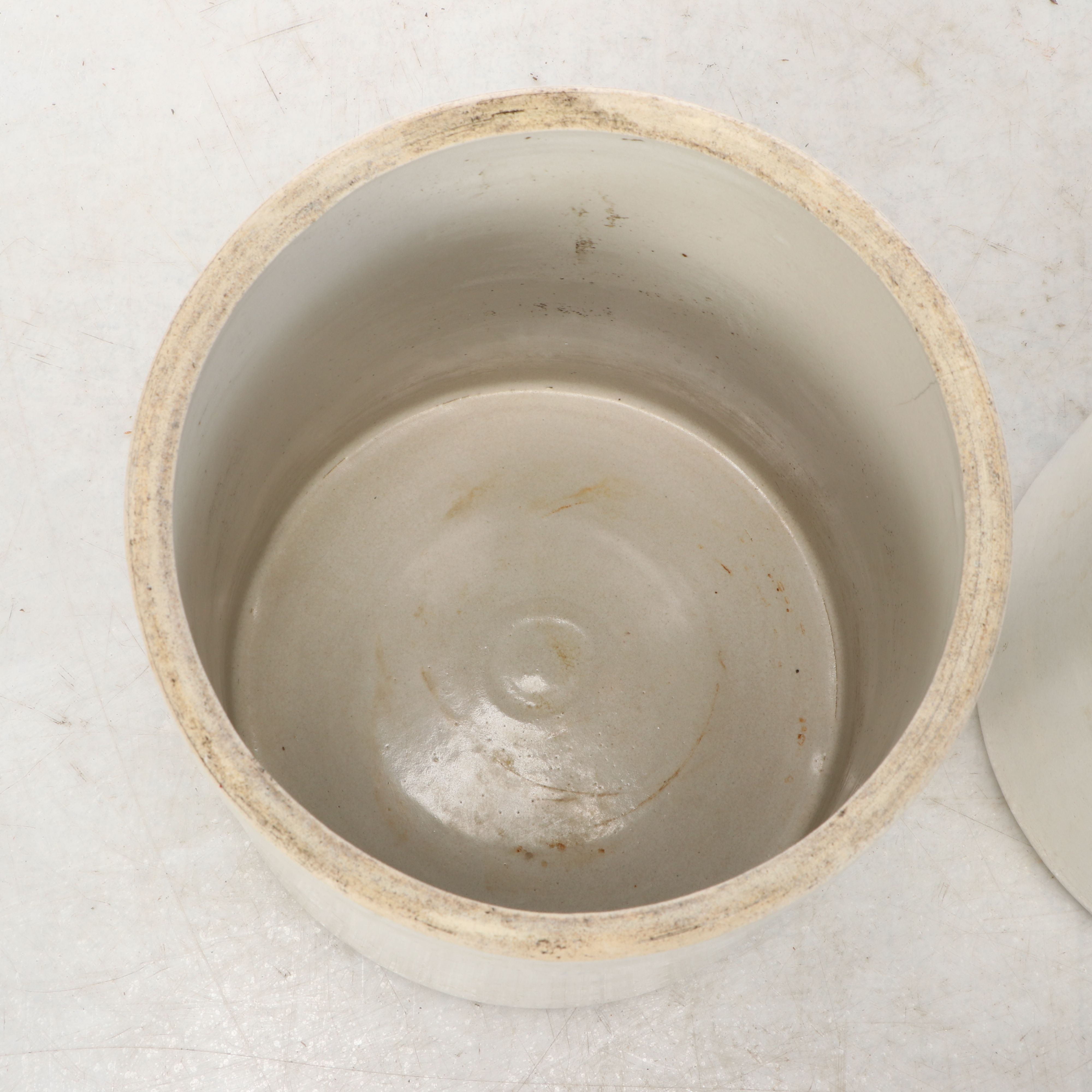 Pair of Large Stoneware Crocks