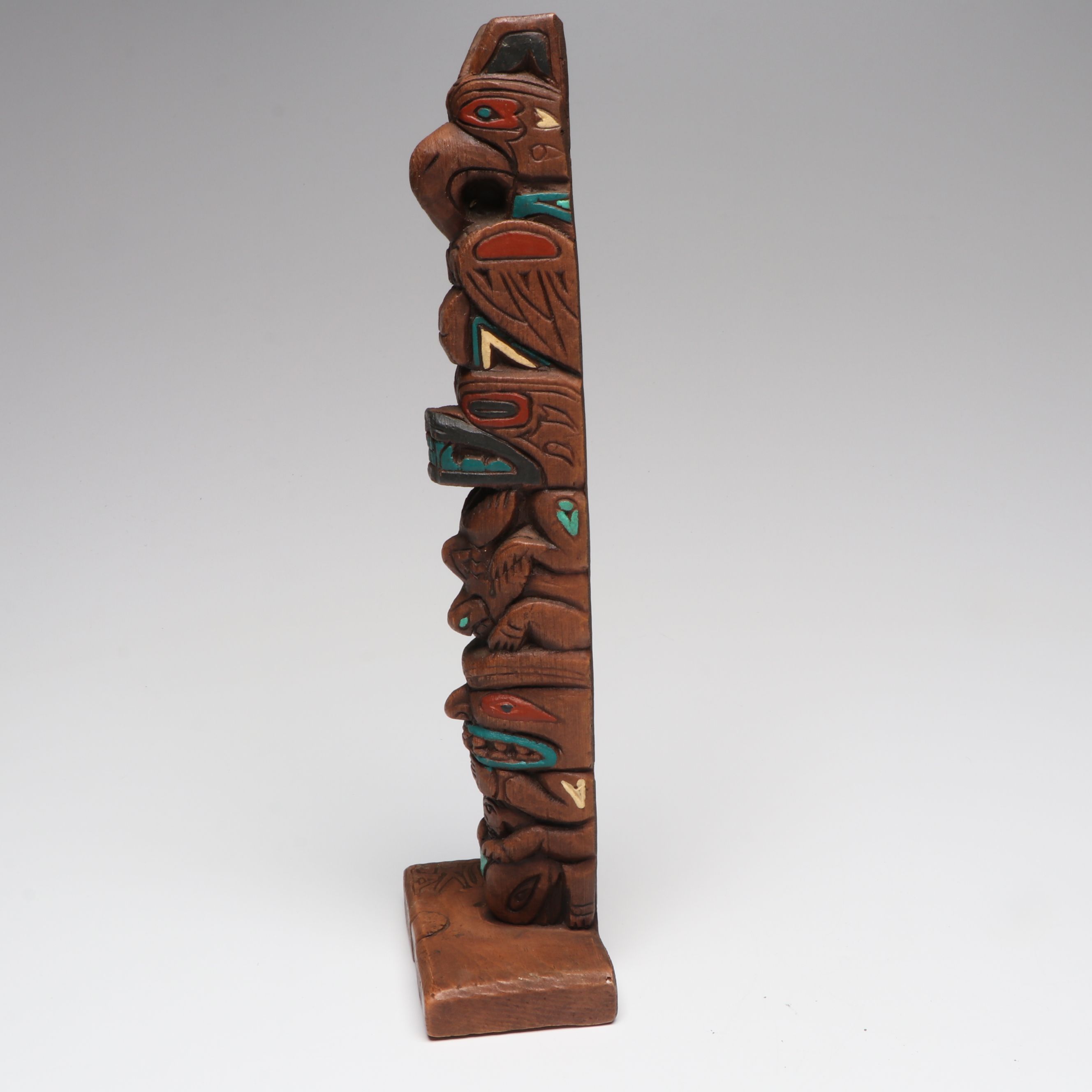 Pat Moore "Whale Song" Alaskan Carved Wood Totem and More