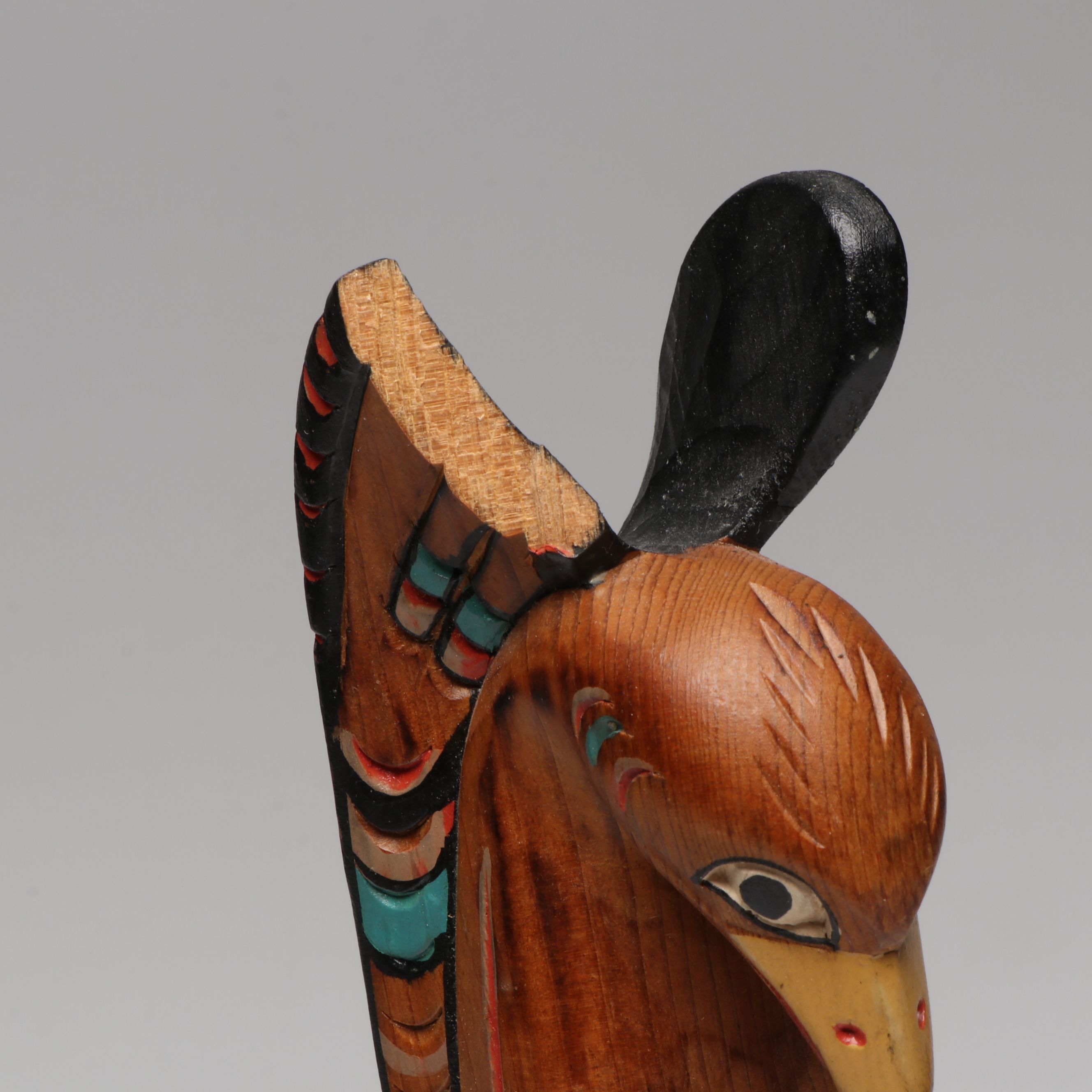 Pat Moore "Whale Song" Alaskan Carved Wood Totem and More