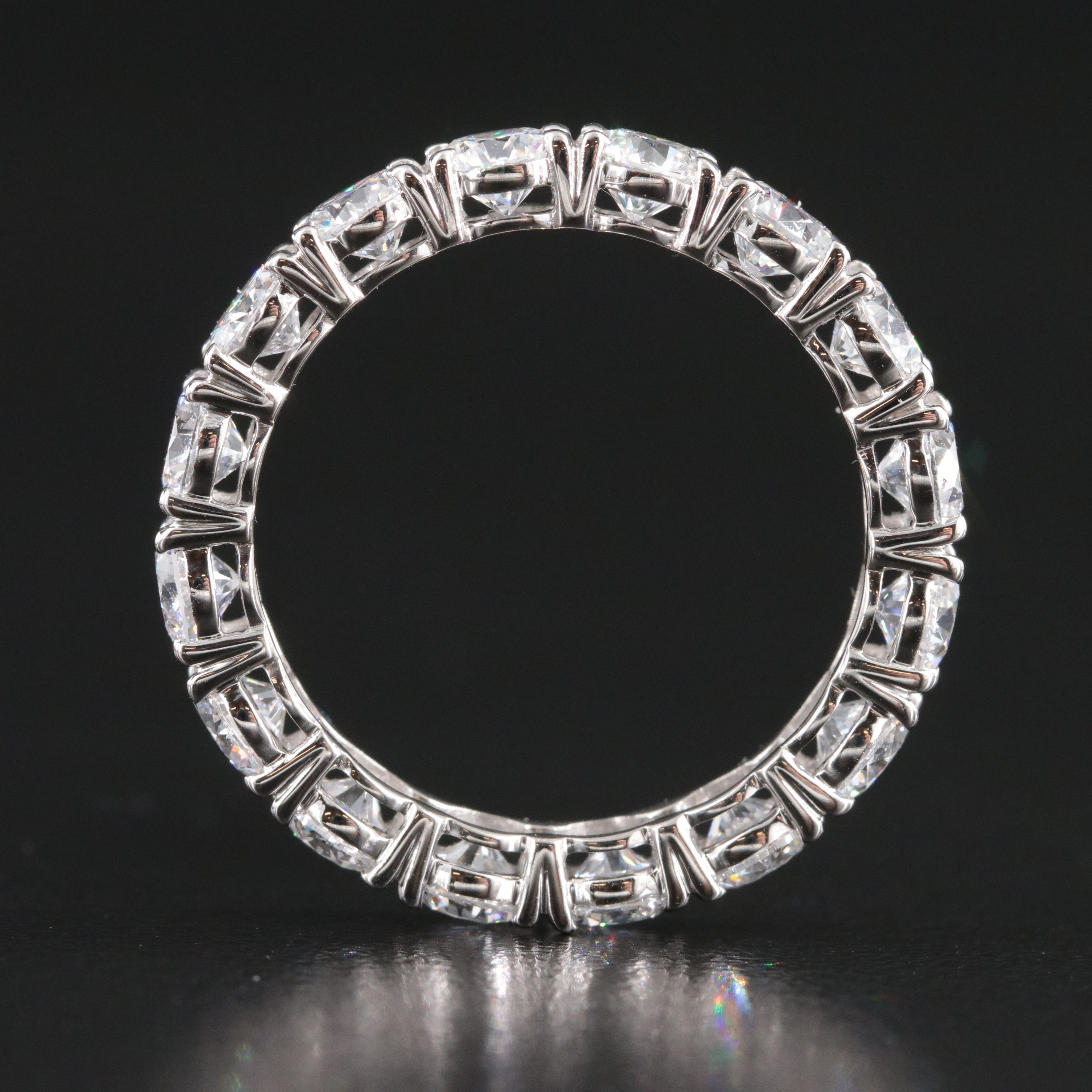 Platinum 3.42 CTW Lab Grown Diamond Eternity Band