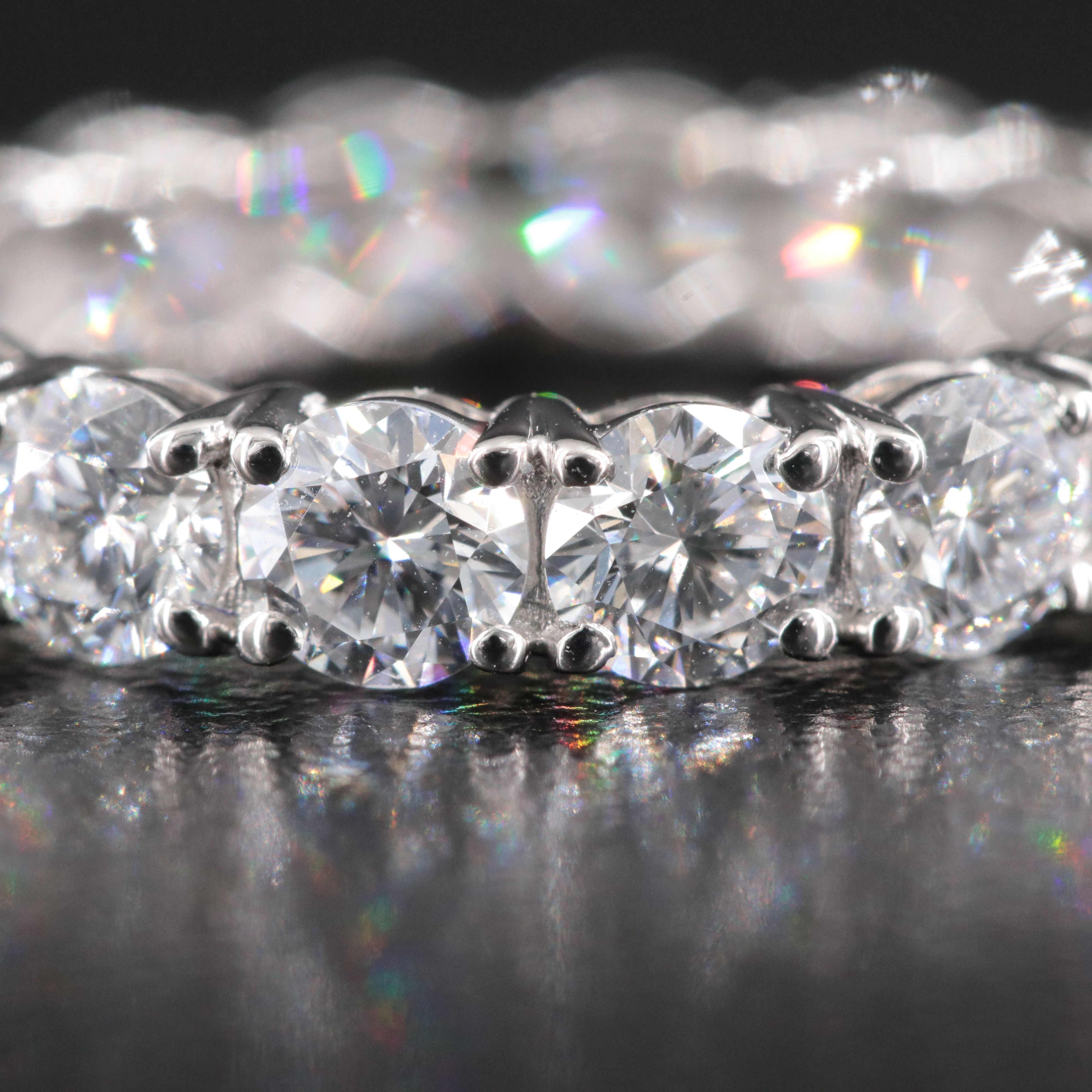 Platinum 3.42 CTW Lab Grown Diamond Eternity Band