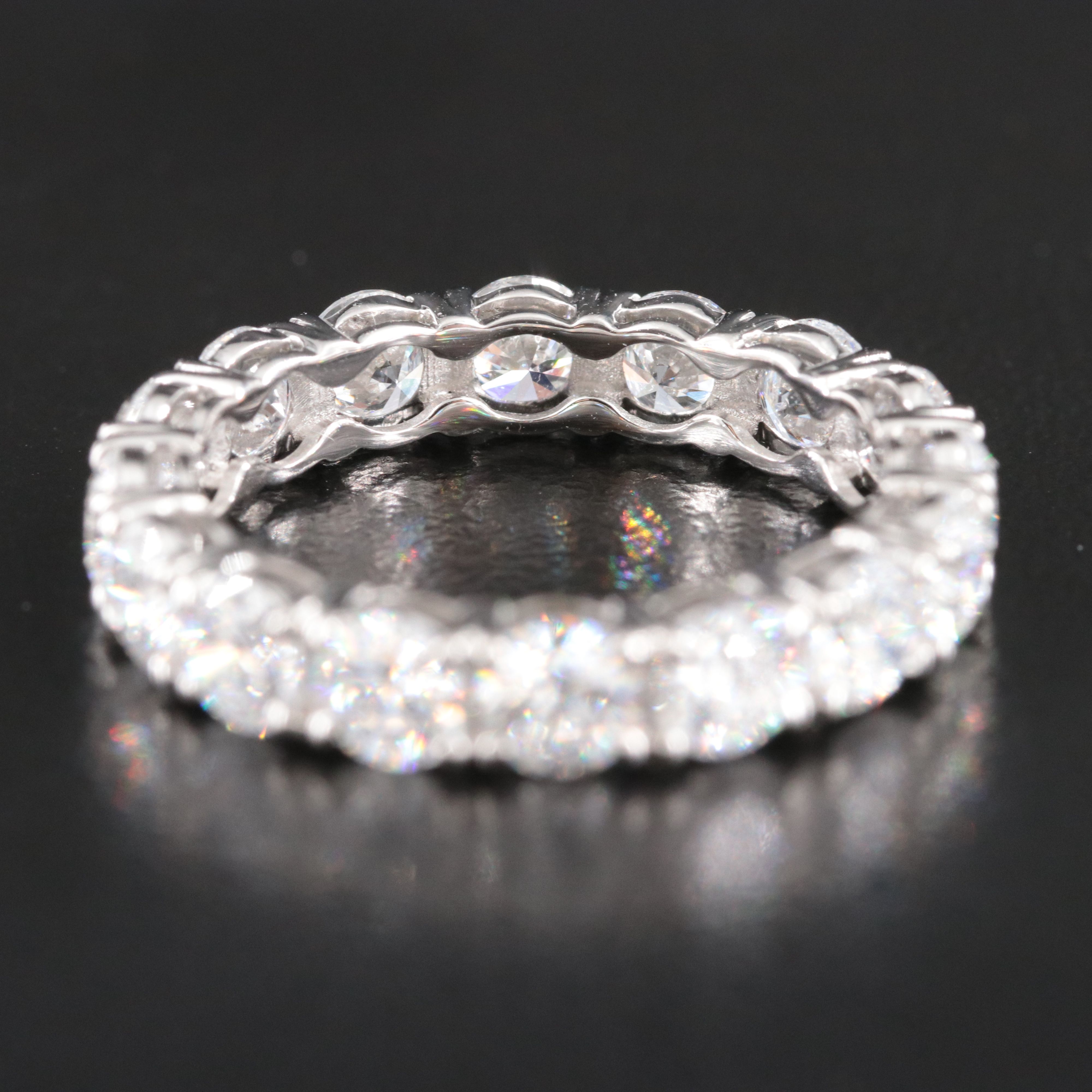 Platinum 3.42 CTW Lab Grown Diamond Eternity Band