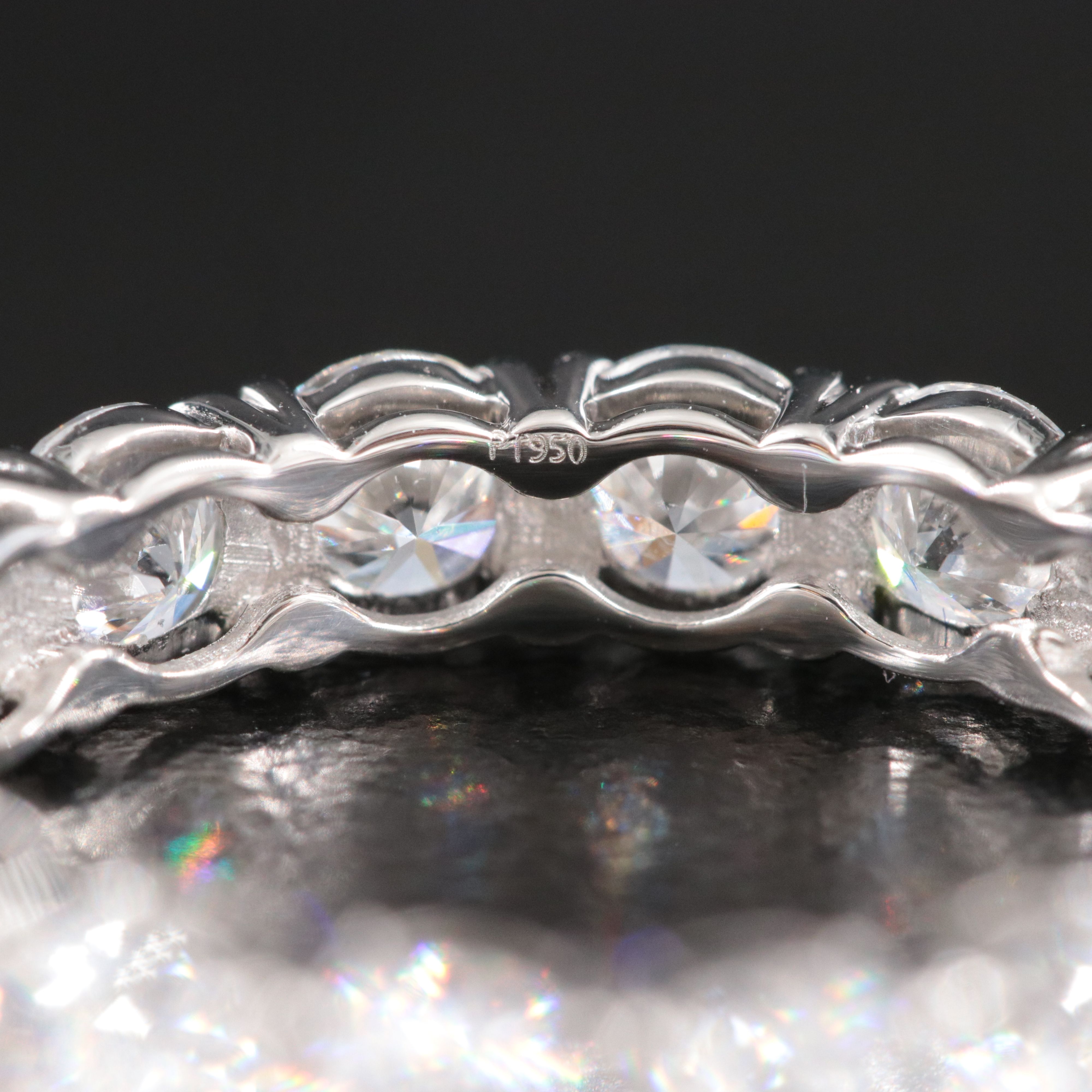 Platinum 3.42 CTW Lab Grown Diamond Eternity Band