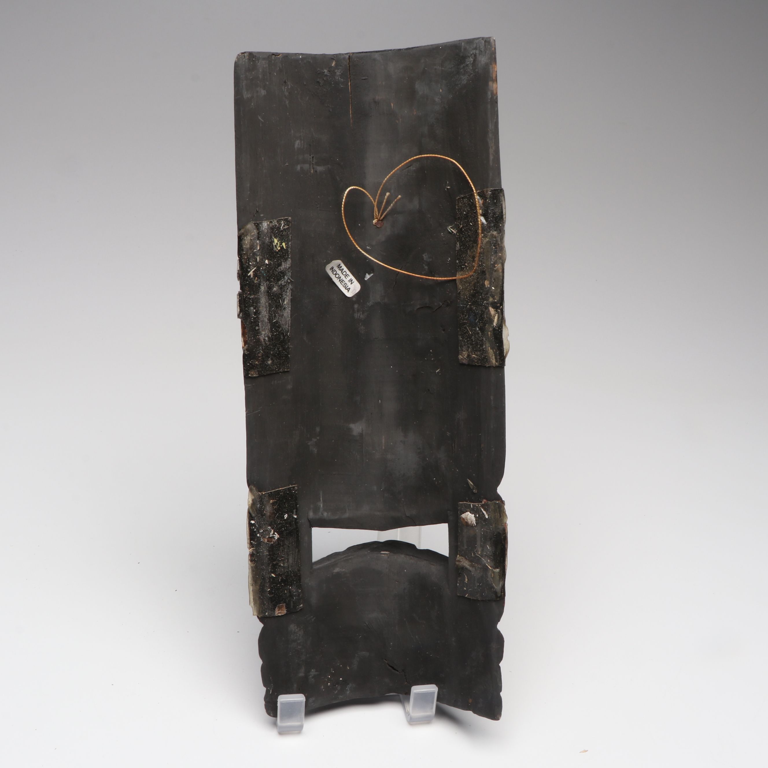 Hawaiian Style Polychrome Carved Wood Decorative Tiki Masks