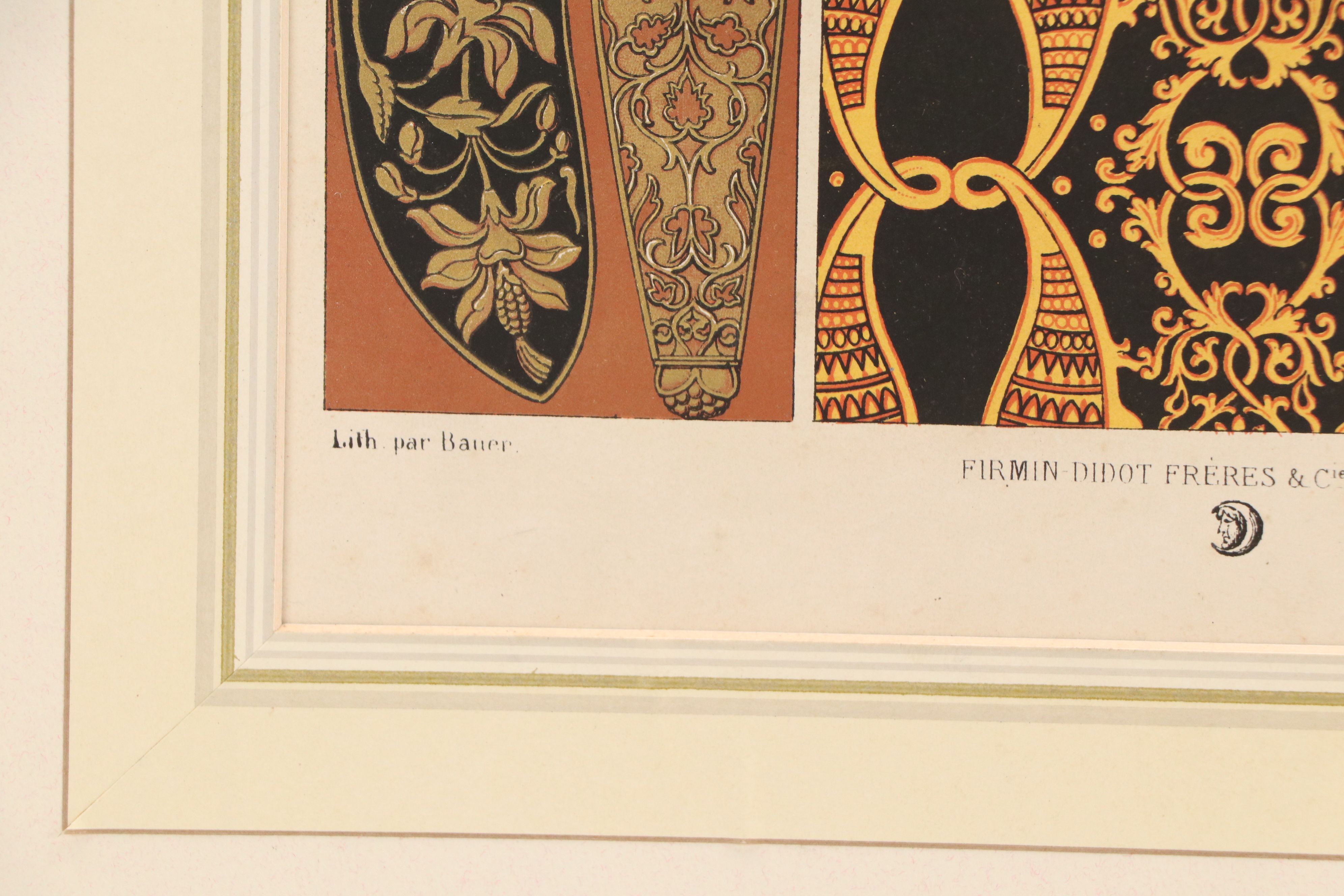 Albert Racinet Lithographs "Indien" Pattern Studies, 1869-1873