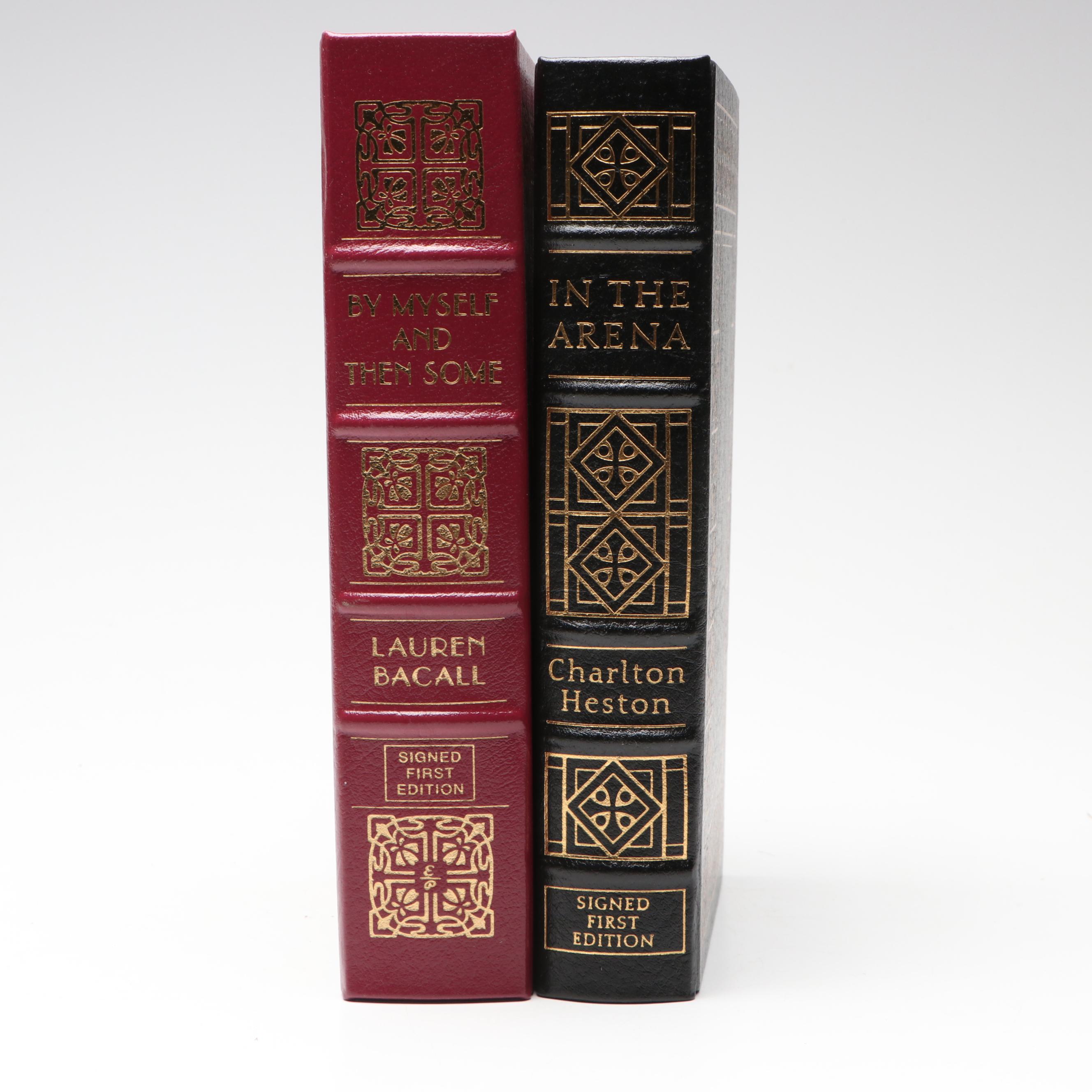 Signed First Edition "In the Arena" by Charlton Heston and More