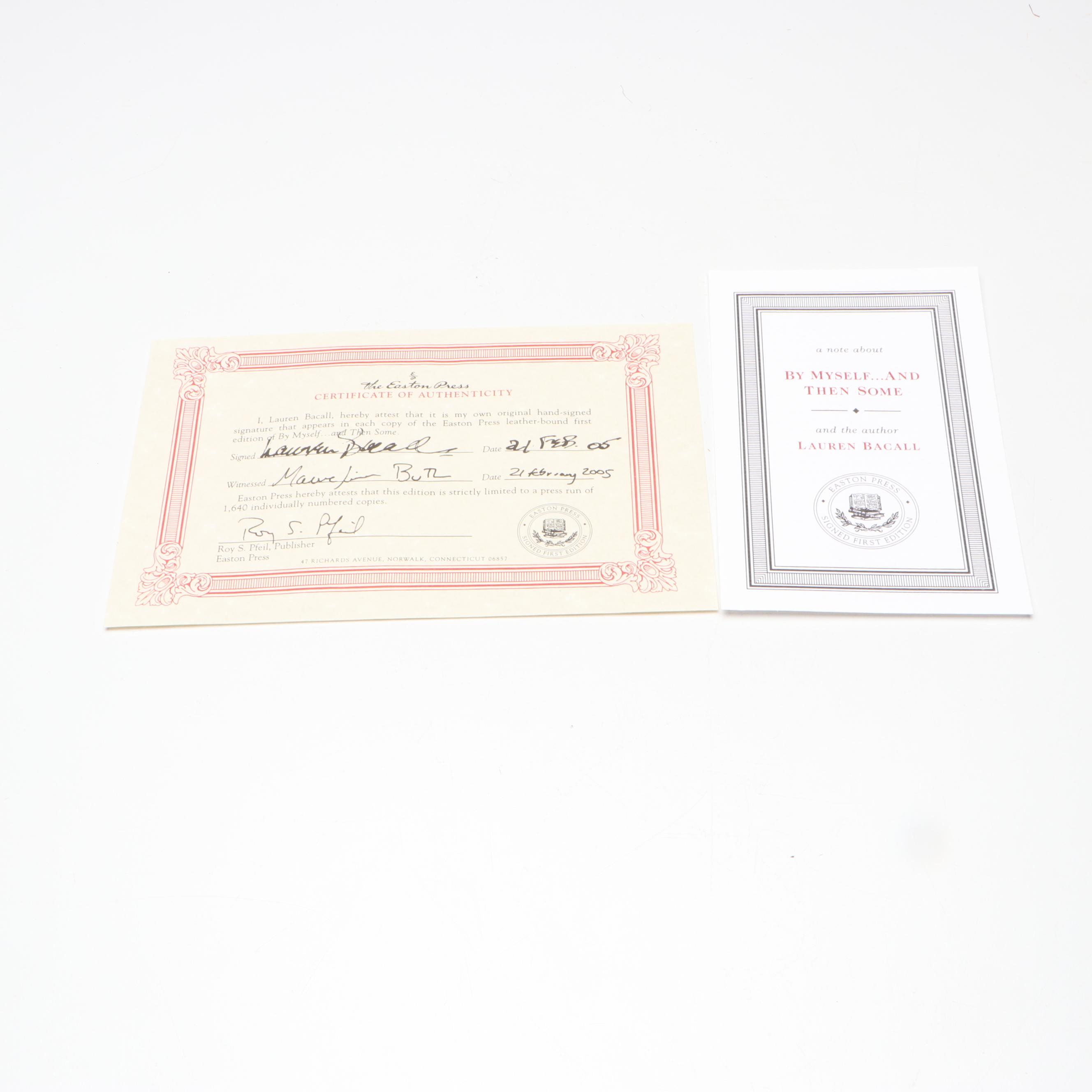 Signed First Edition "In the Arena" by Charlton Heston and More