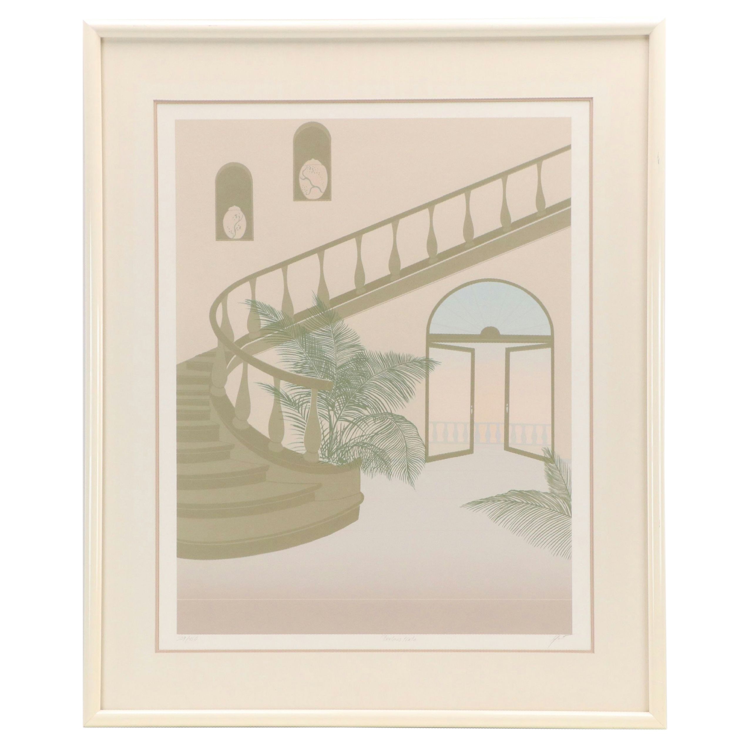 Modern Screenprint "Balaustrata," Late 20th Century